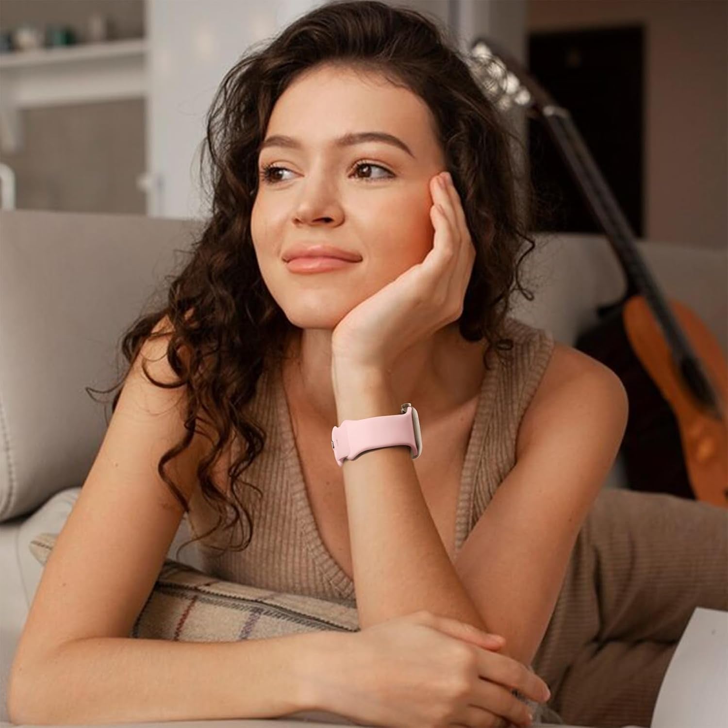 6 Pack Floral Engraved Bands & 6 Pack Sport Bands Compatible with Apple Watch Bands for Women 40Mm 41Mm 38Mm