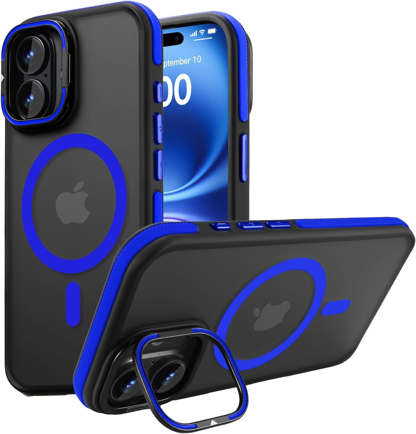 For Iphone 17 Pro Max Case with Camera Lens Protector[10Ft Military-Grade Protection] Compatible with Fit Magsafe Shockproof Slim Thin Cover Case for Iphone 17 Pro Max 6.9 Inch, Orange Bumper