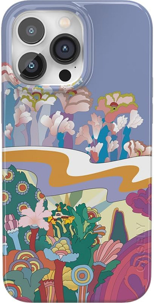 Casely Iphone 14 Pro Case | Beatles | beneath the Waves | Yellow Submarine | Classic Case Compatible with Magsafe  Casely   