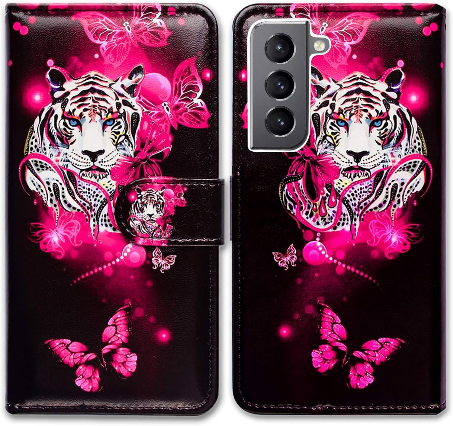 Bcov Galaxy S22 plus Case, Retro American Flag Leather Flip Phone Case Wallet Cover with Card Slot Holder Kickstand for Samsung Galaxy S22 plus 5G / S22+