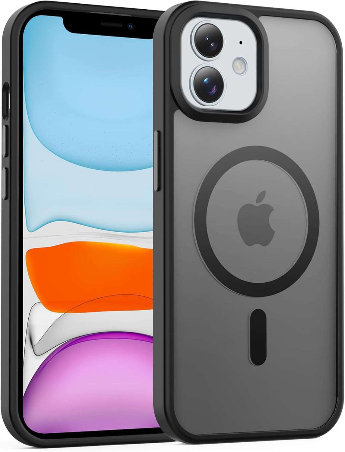 Temdan for Iphone 17 Pro Max Case Clear with Screen Protector, Compatible with Magsafe, Anti-Yellowing, Military-Grade Protection, Shockproof Slim Magnetic Phone Case Cover, Transparent