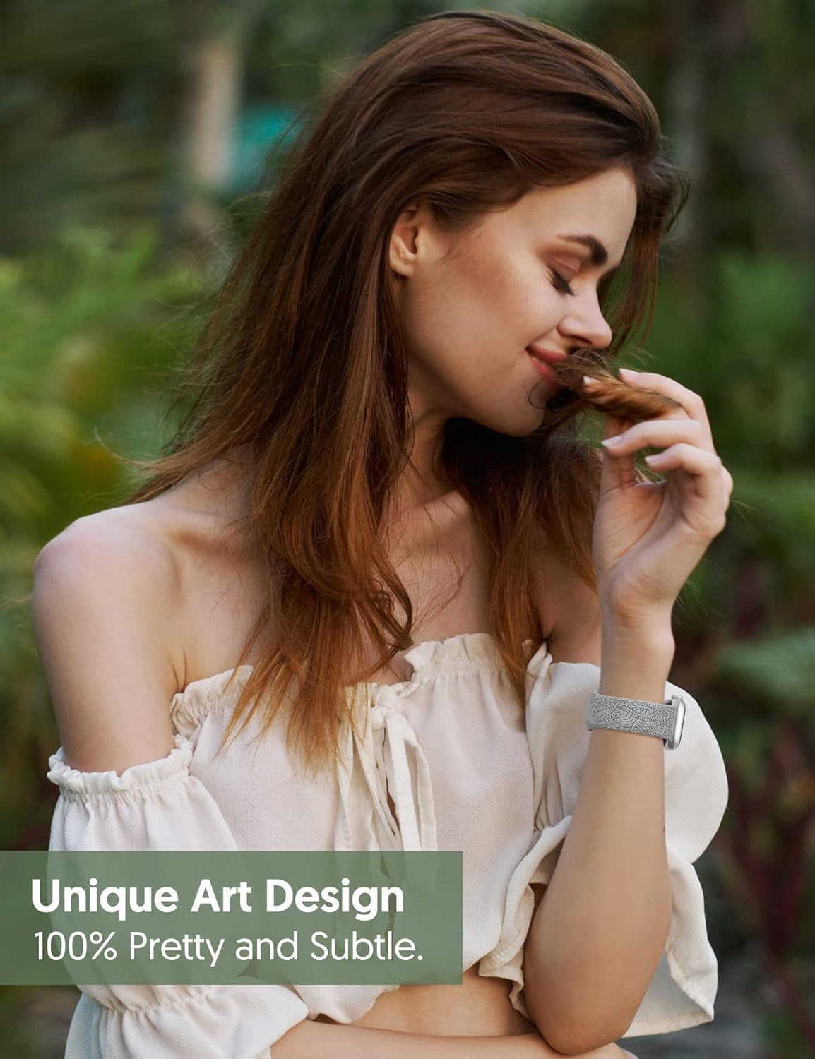 2 Packs Boho Engraved Bands Compatible with Apple Watch Bands 41Mm 40Mm 38Mm 45Mm 44Mm 42Mm 49Mm Women Girls Men, Silicone Sport Fancy Dressy Cute Strap for Iwatch Series 9/Ultra/Se/8/7/6/5/4/3/2/1