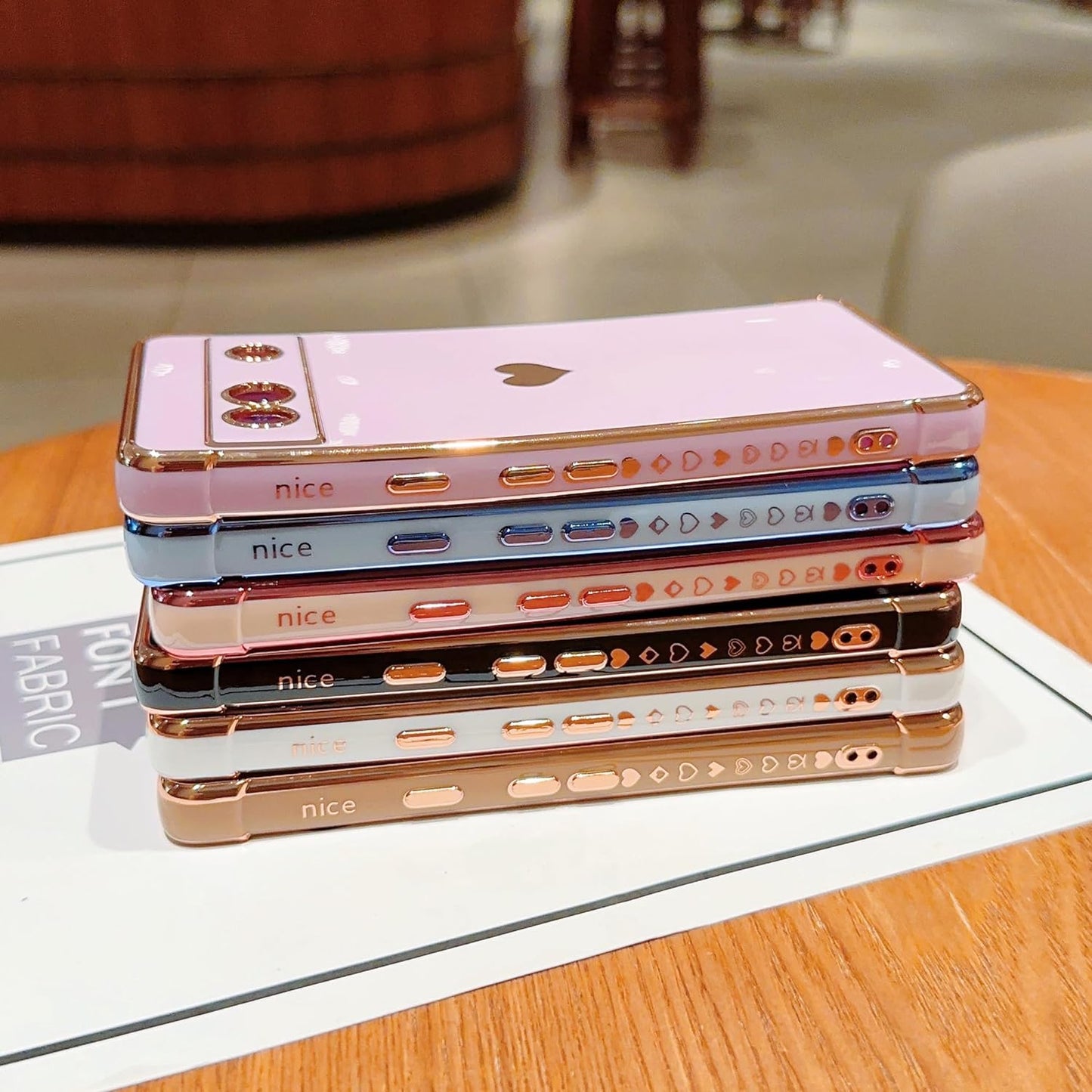 Phylla Compatible with Google Pixel 7A 6.1” 5G Phone Case Luxury Plating Cute Love Heart Side Small Pattern Case Full Camera Protection Soft Silicone Shockproof Bumper Cover (Blue)  PHYLLA   