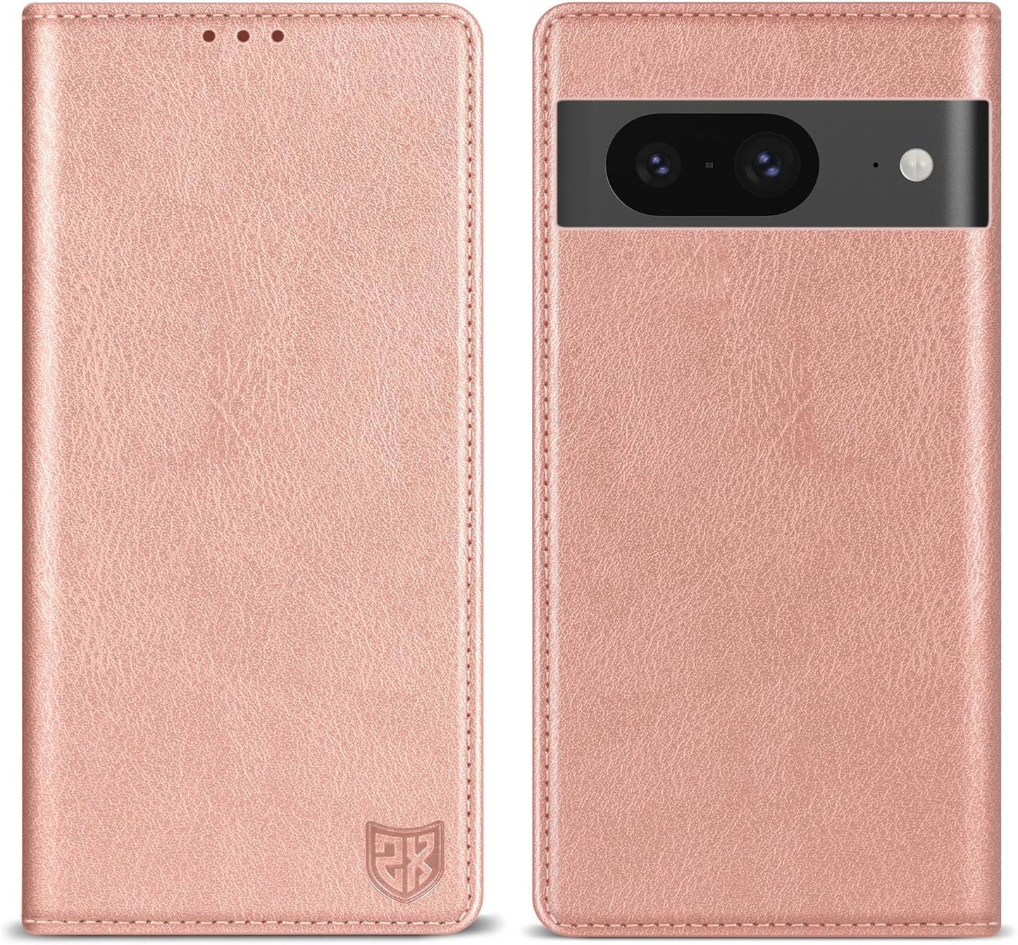 ZZXX for Google Pixel 8 Pro Wallet Case with [RFID Blocking] Card Slot Stand Strong Magnetic Leather Flip Fold Protective Phone Case for Google Pixel 8 Pro Case Wallet(Black-6.7 Inch)  ZZXX Rose Gold Google Pixel 8 