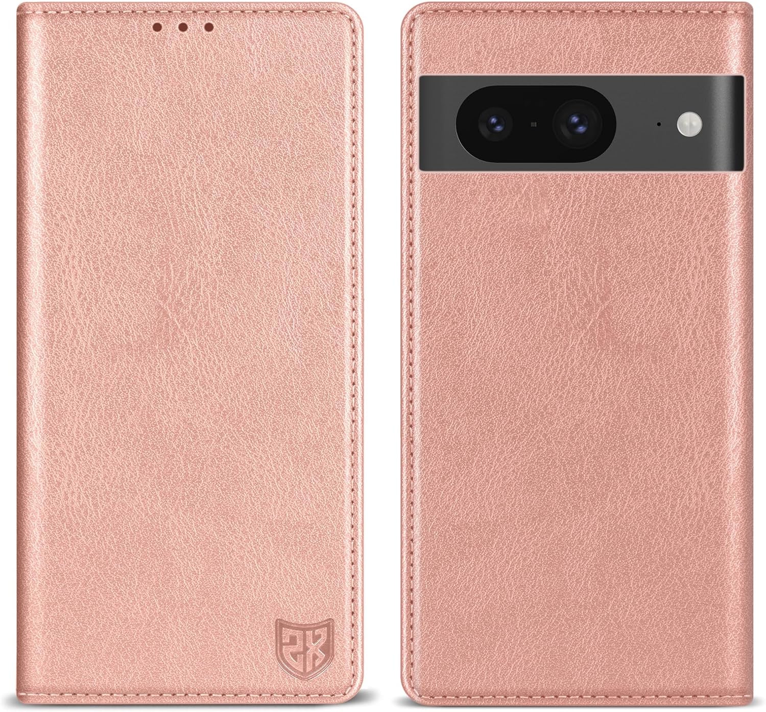 ZZXX for Google Pixel 8 Pro Wallet Case with [RFID Blocking] Card Slot Stand Strong Magnetic Leather Flip Fold Protective Phone Case for Google Pixel 8 Pro Case Wallet(Black-6.7 Inch)  ZZXX Rose Gold Google Pixel 8 