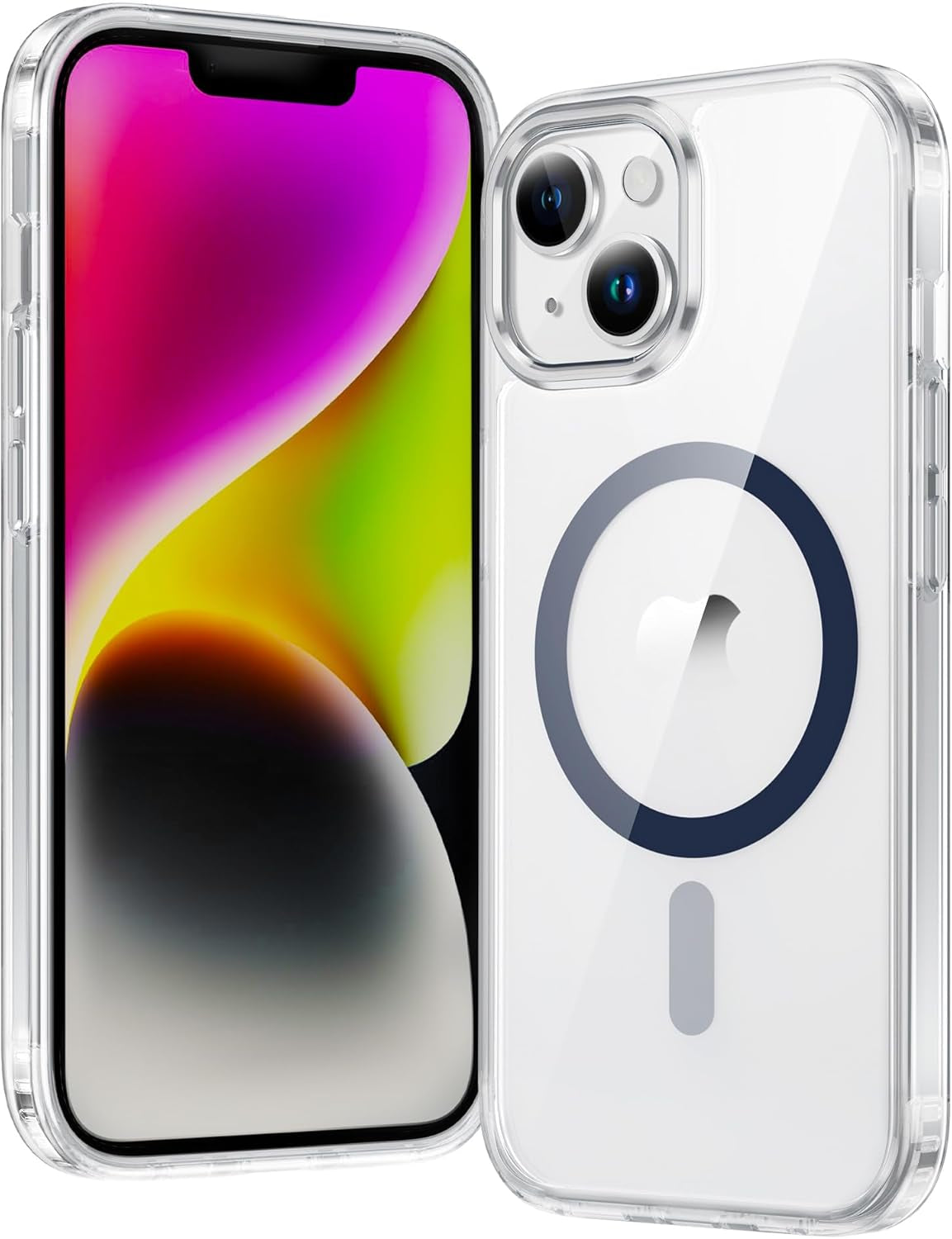 FNTCASE for Iphone 17 Pro-Max Case: Clear Magnetic Phone Cases with Screen Protector Compatible with Magsafe Slim anti Yellowing Rugged Shockproof Protective Transparent Cell Cover (A-Clear)