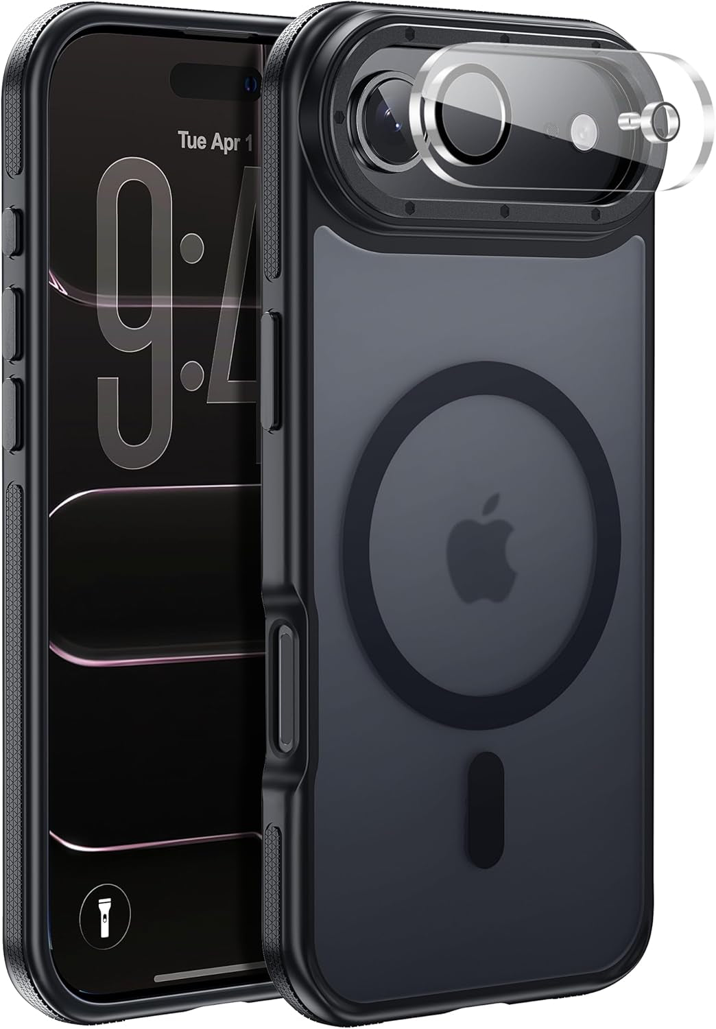 For Iphone 17 Pro Max Case with Camera Lens Protector[10Ft Military-Grade Protection] Compatible with Fit Magsafe Shockproof Slim Thin Cover Case for Iphone 17 Pro Max 6.9 Inch, Orange Bumper