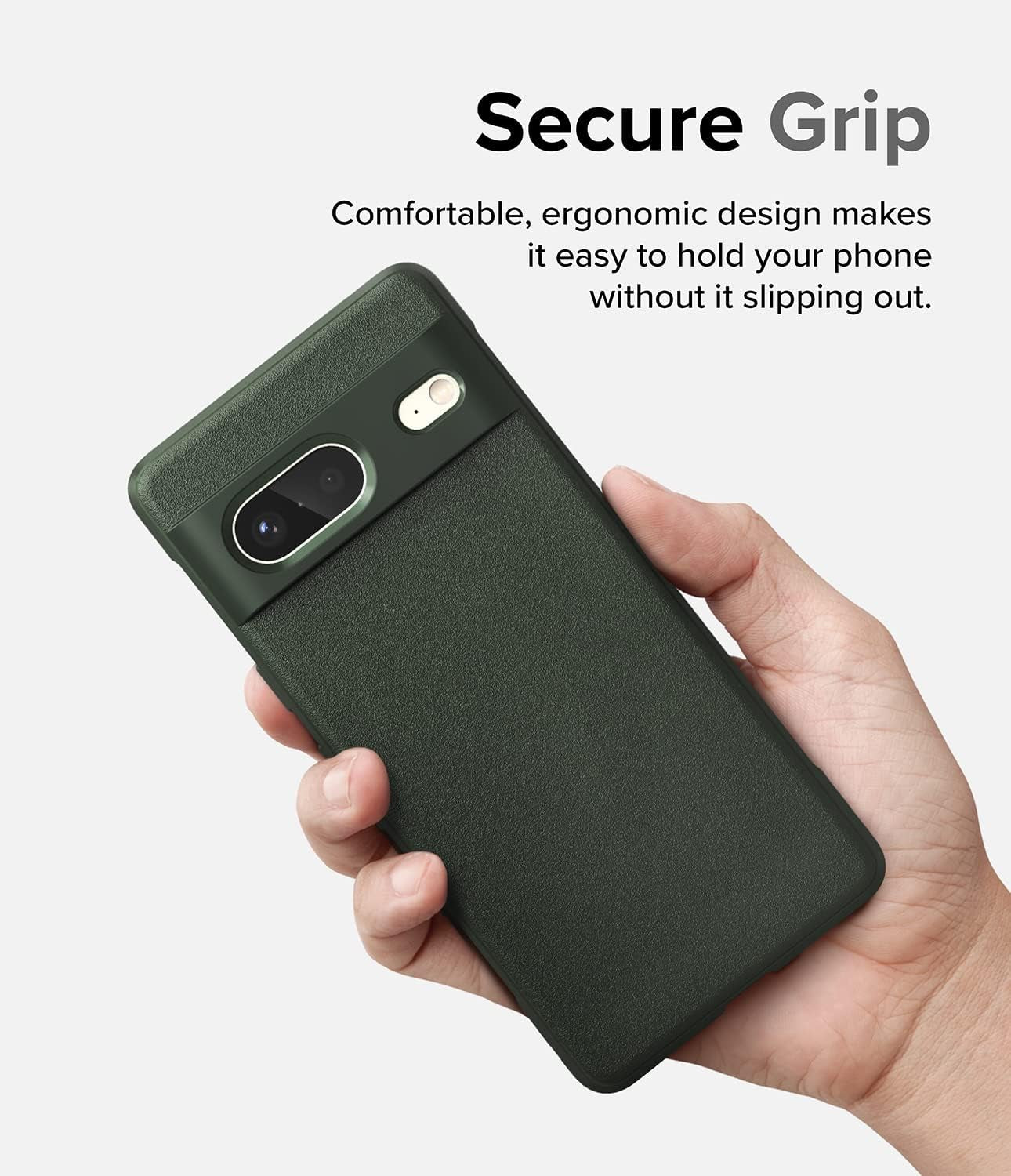 Ringke Onyx [Anti-Fingerprint Technology] Compatible with Google Pixel 7 Case 5G, Shockproof Rugged Heavy Duty Non-Slip Flexible Smudge Proof Cover - Dark Green  Ringke   