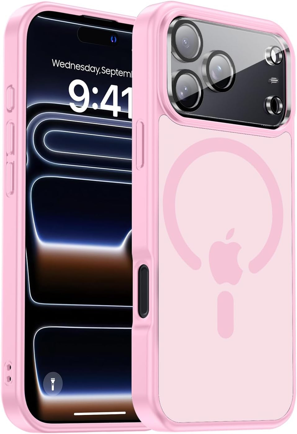 For Iphone 17 Pro Max Case with Camera Lens Protector[10Ft Military-Grade Protection] Compatible with Fit Magsafe Shockproof Slim Thin Cover Case for Iphone 17 Pro Max 6.9 Inch, Orange Bumper