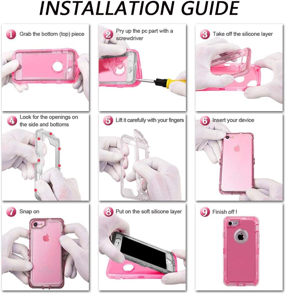 For Samsung Galaxy S22 plus Case Galaxy S22+ Case Military Drop Tested 3 in 1 Full Body Protective Cover Heavy Duty Armor Rugged Shockproof for Galaxy S22 plus S22+ Phone Case (Clear)