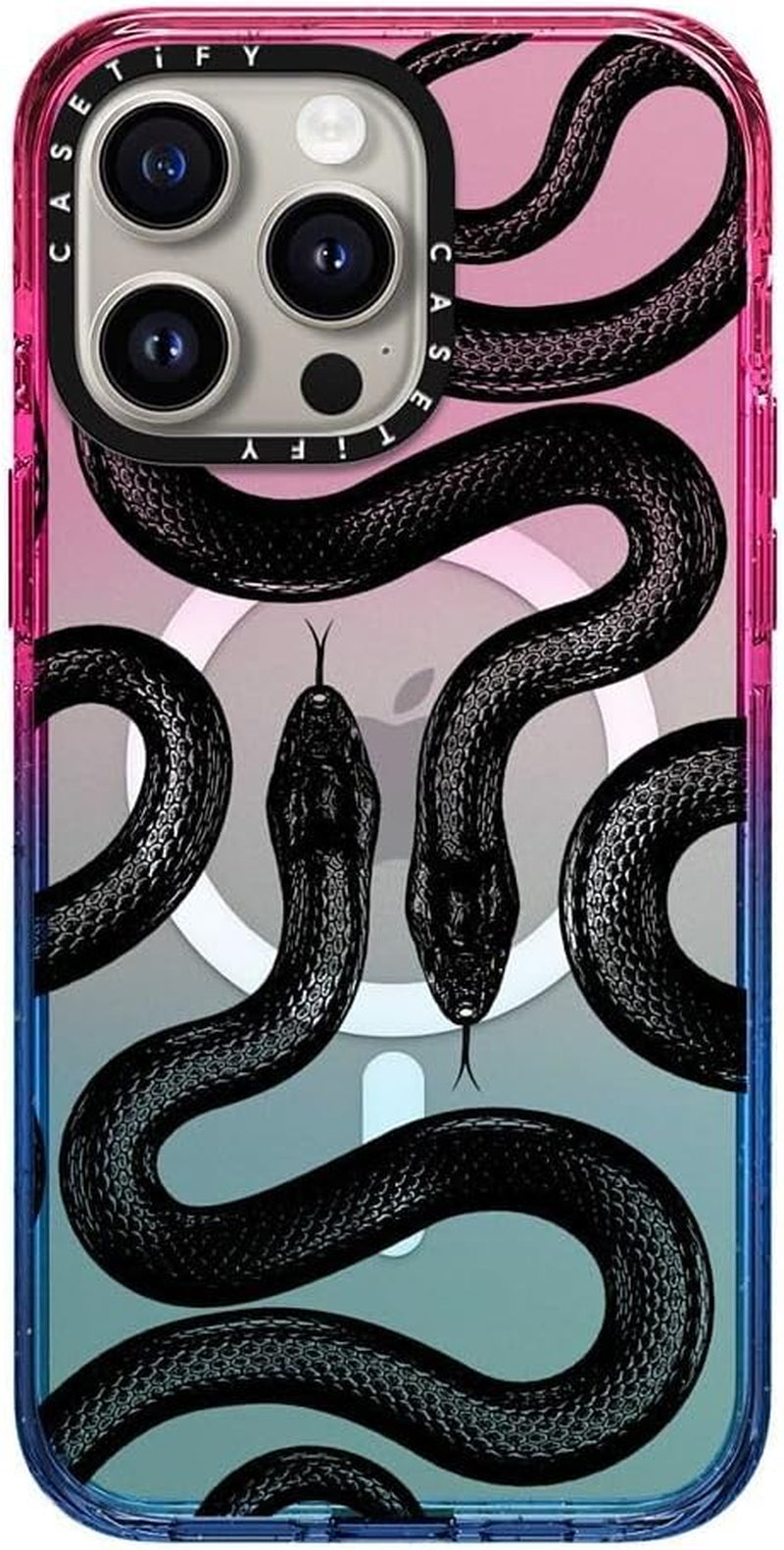 Casetify Impact Case for Iphone 15 Pro Max [4X Military Grade Drop Tested / 8.2Ft Drop Protection/Compatible with Magsafe] - Stickers Prints - Disco Magic - Cotton Candy  CASETiFY   