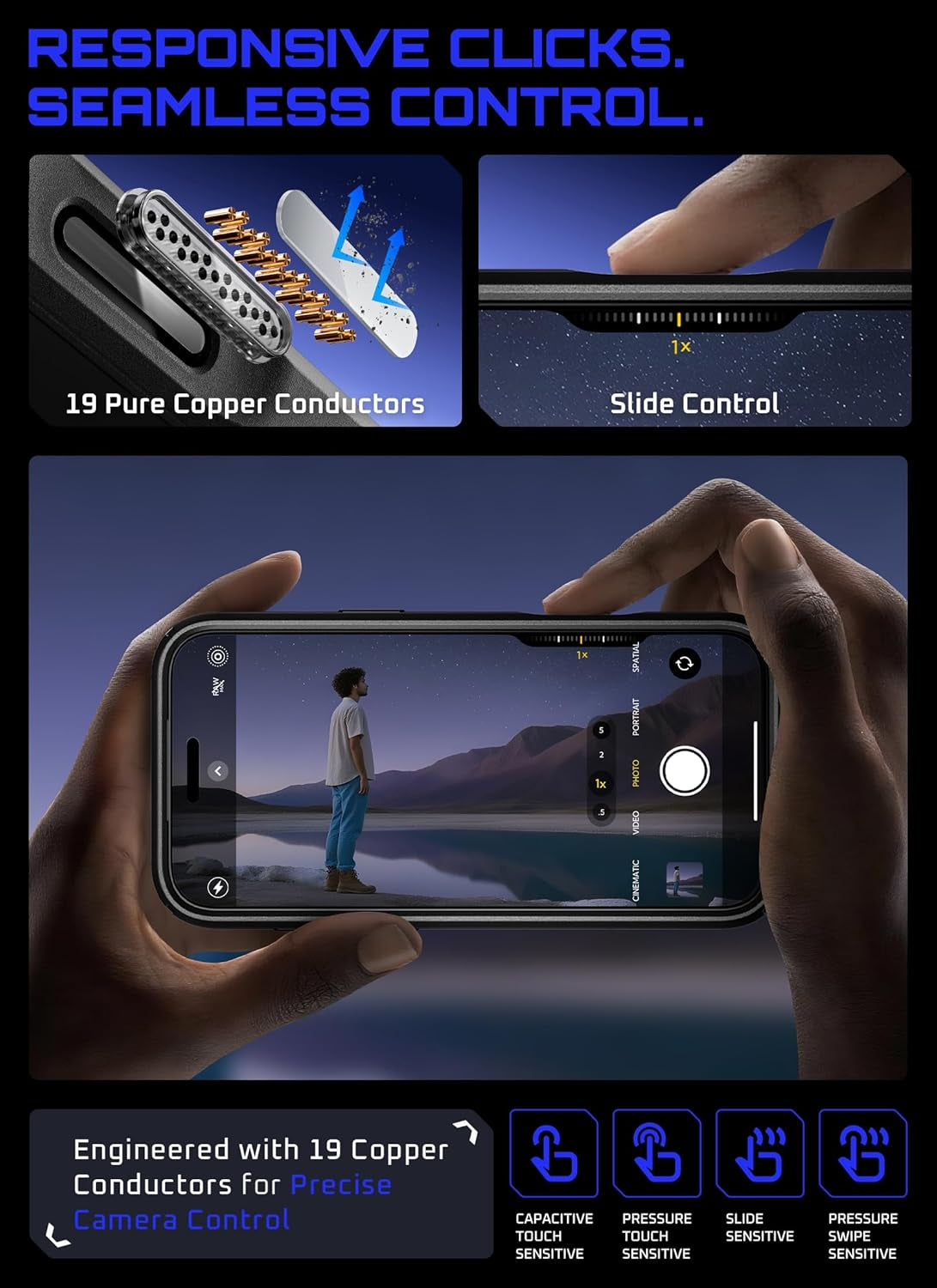 SUPCASE for Iphone 17 Pro Max Case with Camera Control Button (Unicorn Beetle Mag), [Compatible with Magsafe] [Built-In Kickstand] Slim Protective Magnetic Translucent Back Phone Case, Black