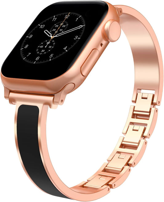 Compatible with Apple Watch Band 49Mm 45Mm 44Mm 42Mm 41Mm 40Mm 38Mm, Stainless Steel Silicone Patch Watchband for Iwatch Ultra 2 1 Series 9 8 7 SE 6 5 4 3 2 1