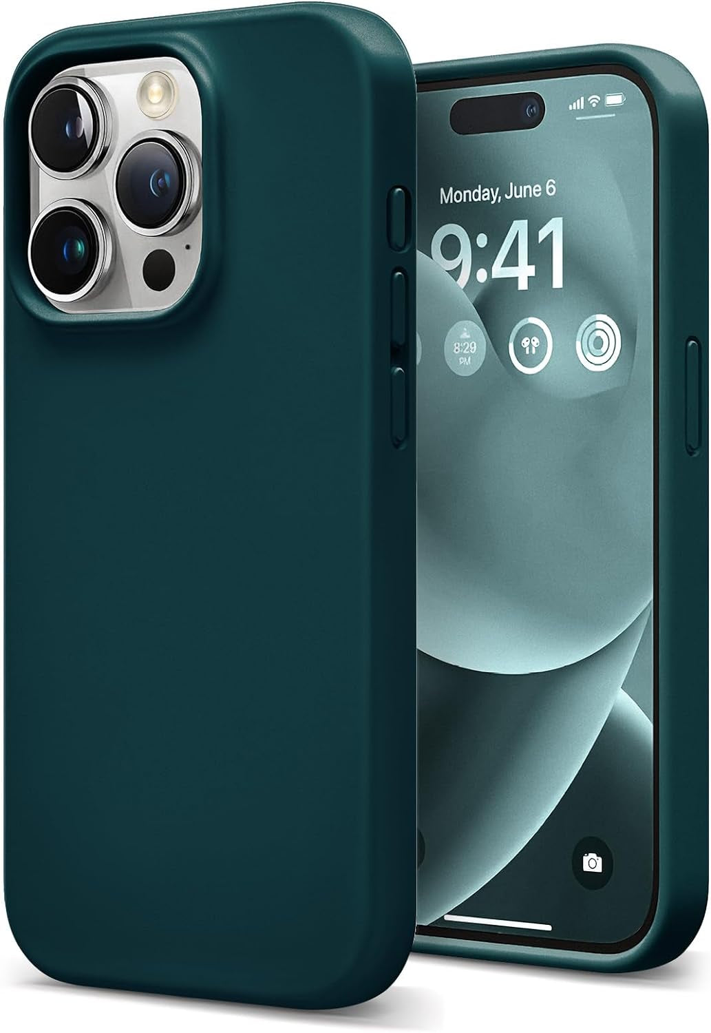 Coolfrog for Iphone 15 Pro Case, Compatible with Magsafe, 6.1" Silicone Shockproof Military-Grade Protection, Magnetic Phone Case for Men Women, Clove Purple  CoolFrog Teal  