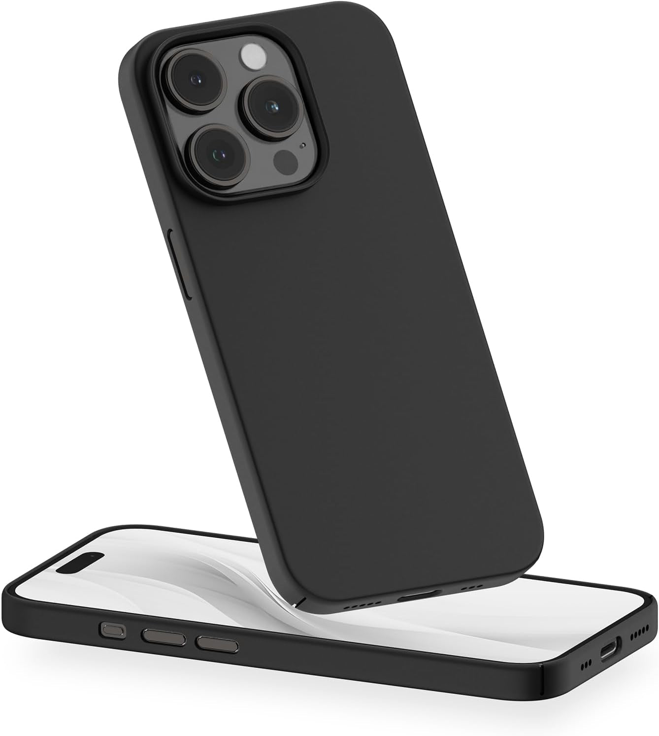 PEEL Magnetic Case Compatible with Iphone 15 Pro (Black) – Embedded Magsafe Compatible Magnet, Thin Minimalist Design – Protects and Showcases Your Device  PEEL Black  