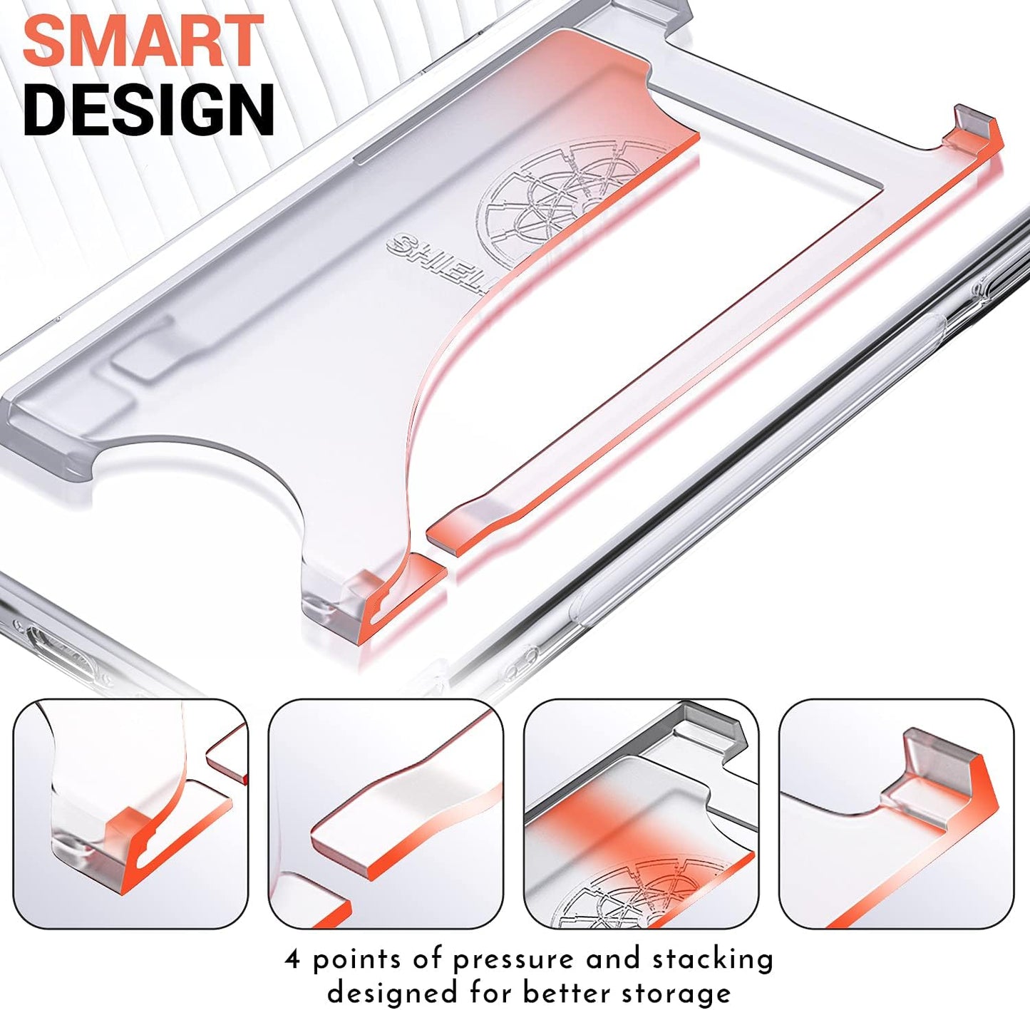 Shields up Designed for Iphone 17 Pro Max Case, Minimalist Wallet Case with Card Holder (3 Cards) & Ring Stand/Kickstand, [Drop Protection] Slim Protective Cover for Iphone 17 Pro Max (6.9 Inch) Clear