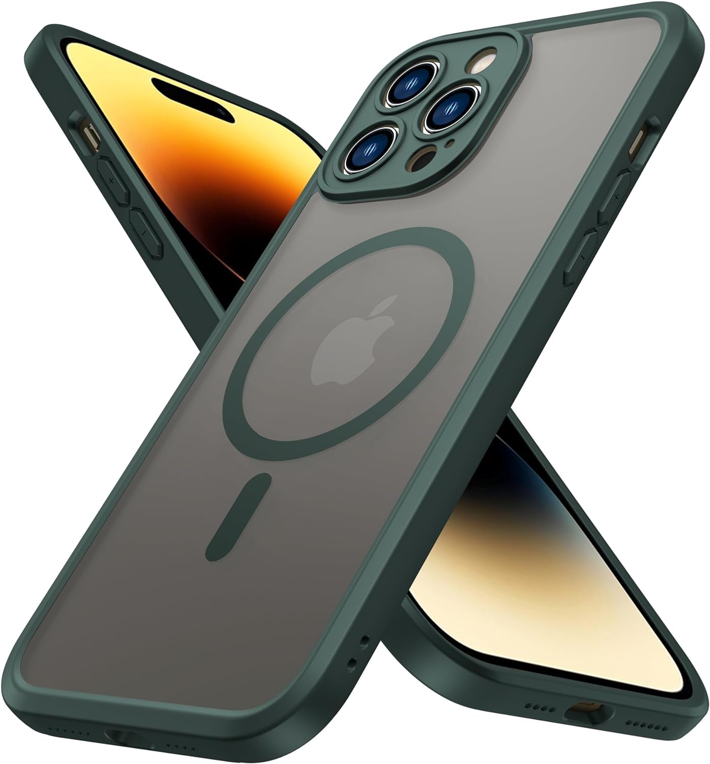 Impactstrong Magnetic Guard Designed for Iphone 15 Case [Camera Protection] [Military Grade Drop Tested] [Compatible with Magsafe] Slim Translucent Matte Phone Case (6.1") - Gray  ImpactStrong   