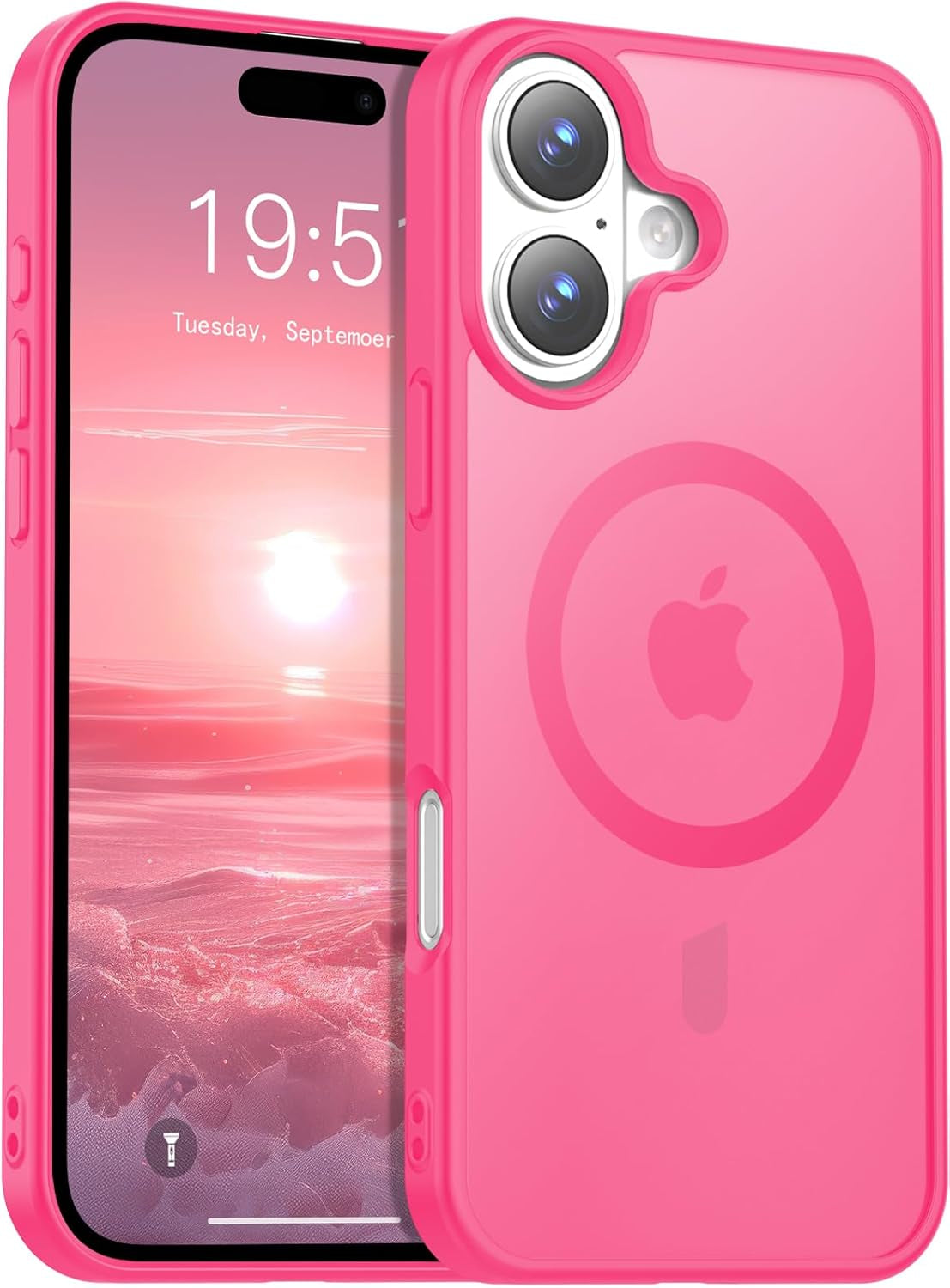 Temdan for Iphone 17 Pro Max Case Clear with Screen Protector, Compatible with Magsafe, Anti-Yellowing, Military-Grade Protection, Shockproof Slim Magnetic Phone Case Cover, Transparent