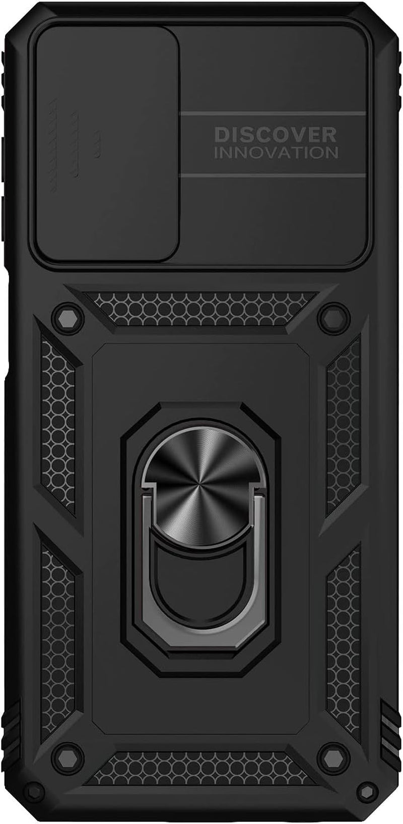 For Samsung Galaxy A53 5G Case with HD Screen Protector, Heavy Duty Shockproof Case with 360 ° Rotation Metal Kickstand [Military Grade] Protective Case for Samsung Galaxy A53 (Black)