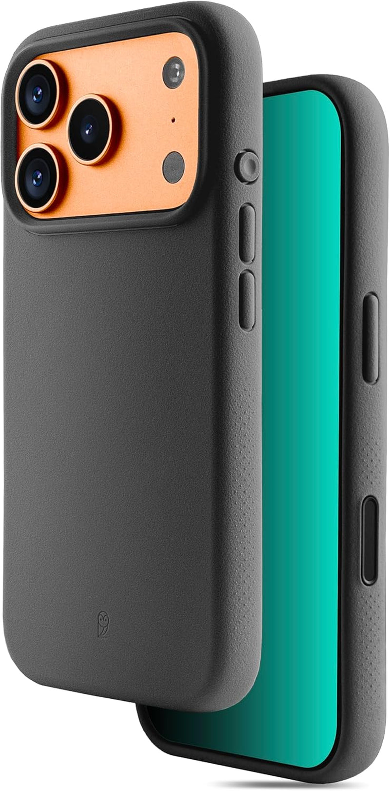 Tineeowl for Iphone 17 Pro Max Magnetic Case, Camera Control Button, Compatible with Magsafe, TPU, Minimalist, Slim/Thin, Grippy - Dune Series (Almost Black, Iphone 17 Pro Max)