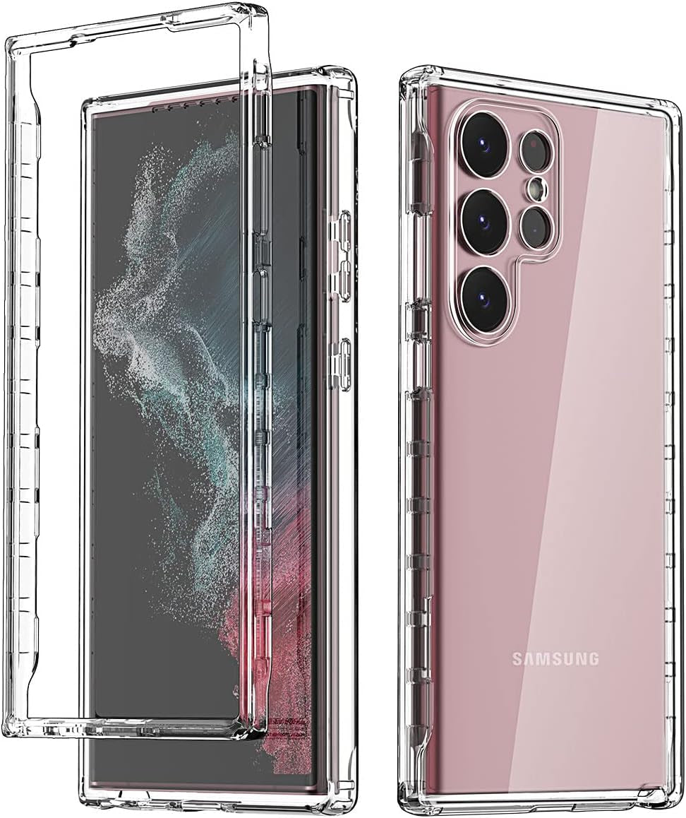 Aicase for Samsung Galaxy S23 Ultra Case 5G,Bling Shiny Glitter Girly Heavy Duty Drop Protection Shockproof 3-Layer Military Protective Phone Case for Samsung S23 Ultra 6.8" 2023