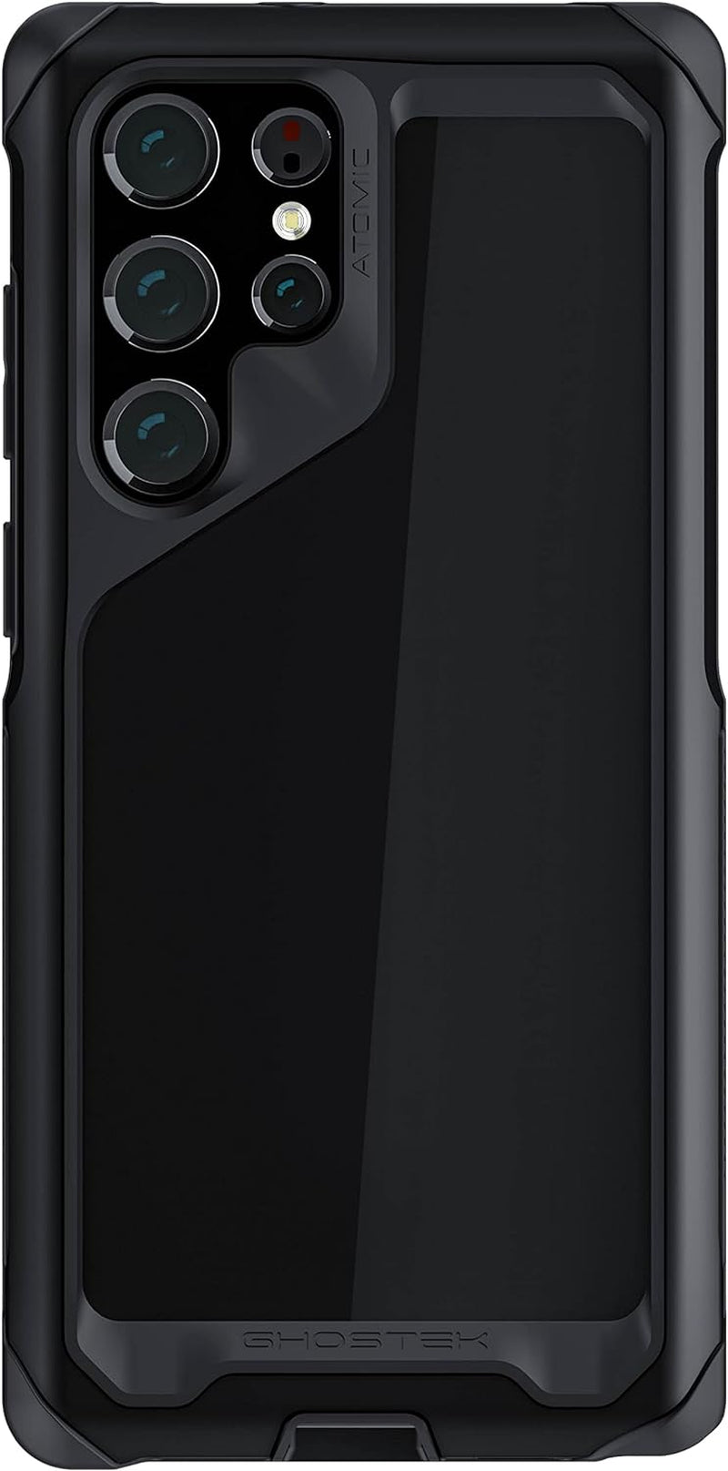 Ghostek ATOMIC Slim S22+ plus Case with Crystal Clear Back and Aluminum Metal Bumper Heavy Duty Protection Wireless Charging Compatible Designed for 2022 Samsung Galaxy S22+ plus 5G (6.6 Inch) (Black)