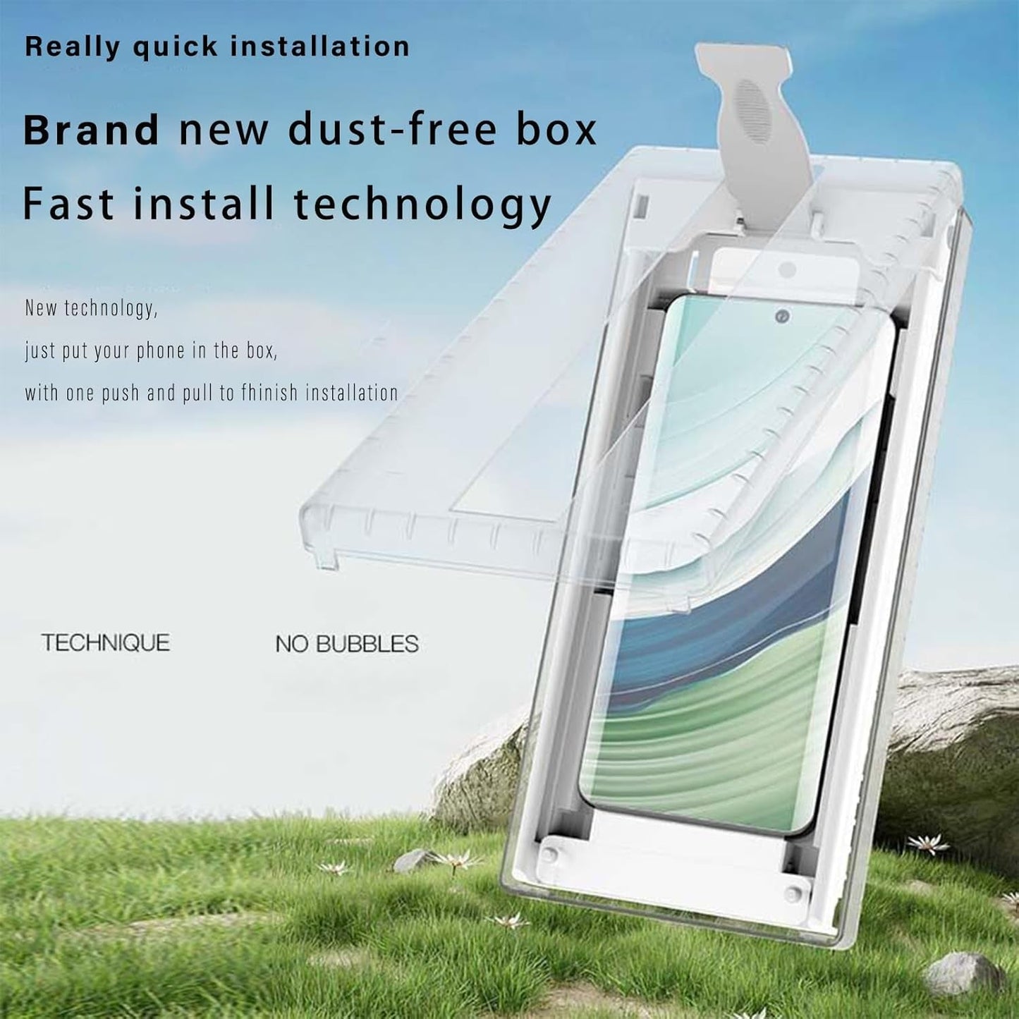 2Pack Screen Protector for Samsung Galaxy S23 Ultra/S22 Ultra, Auto-Alignment Kit,3-Second Installation, Bubble-Free & Self-Healing, 3D Curved Full Coverage & Scratch Resistant，Not Glass