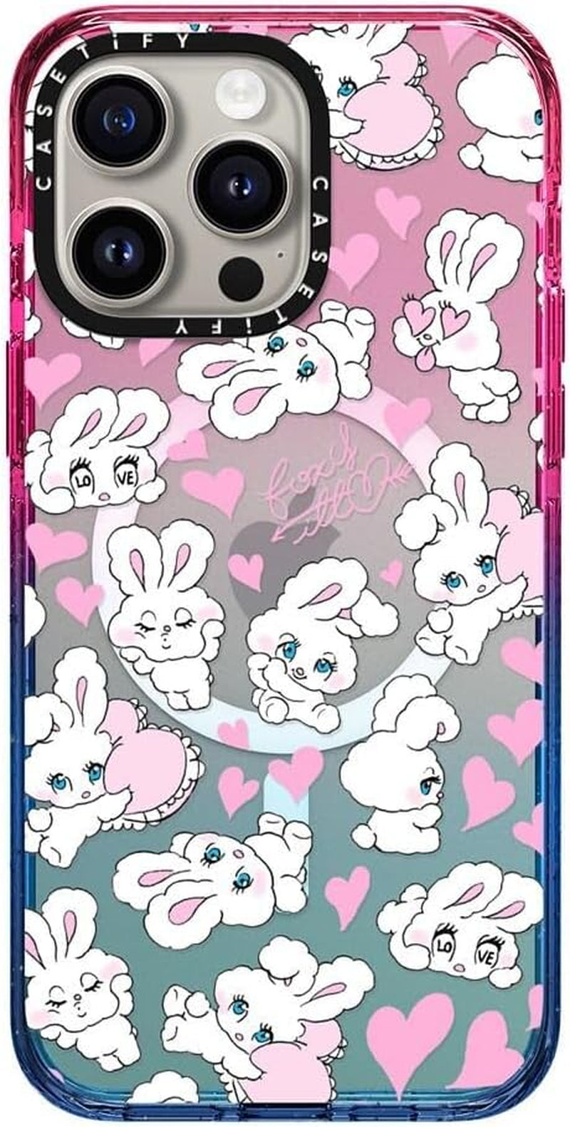 Casetify Impact Case for Iphone 15 Pro Max [4X Military Grade Drop Tested / 8.2Ft Drop Protection/Compatible with Magsafe] - Stickers Prints - Disco Magic - Cotton Candy  CASETiFY Sweetheart Mix  