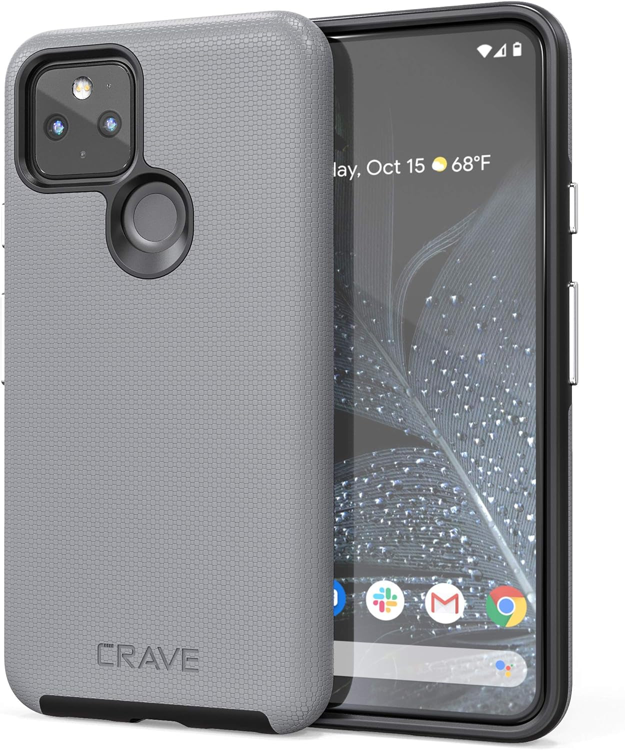 Crave Pixel 5 Case, Dual Guard Protection Series Case for Google Pixel 5 - Red  Crave Slate  