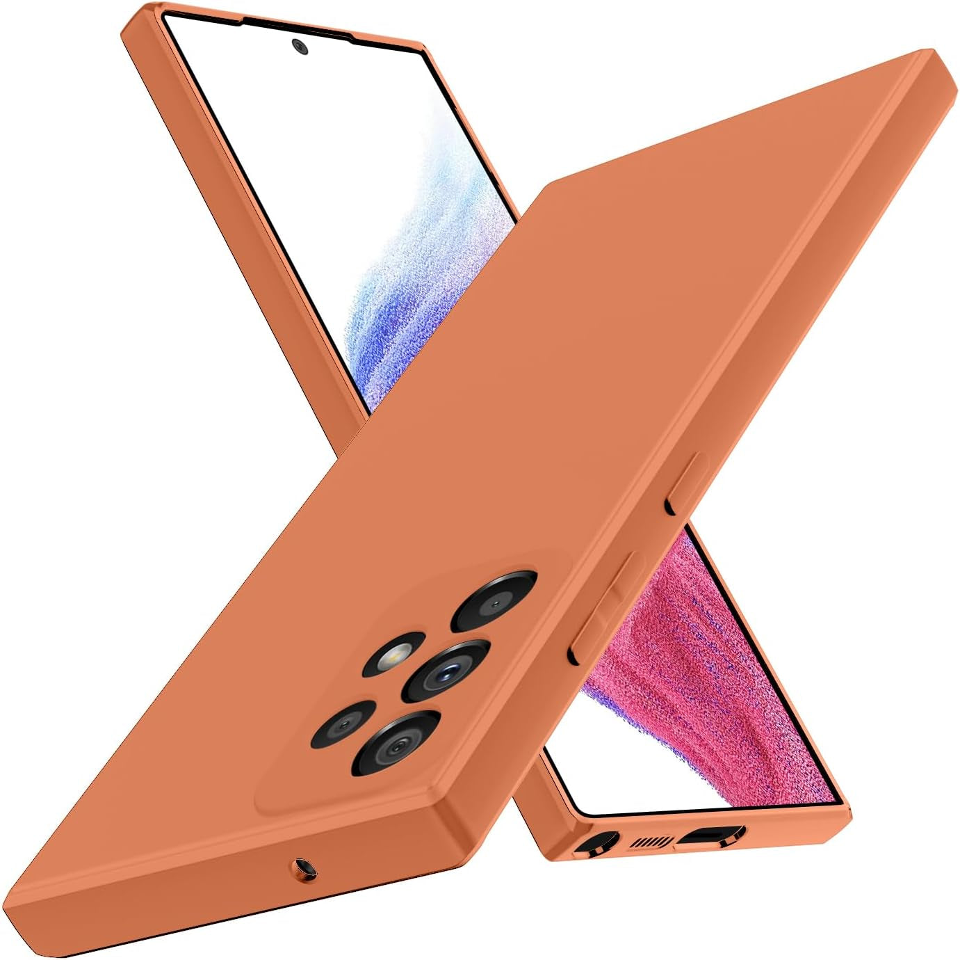 For Samsung Galaxy A53 5G Case,[Silky Touch Premium Liquid Silicone][Camera Protection] [Soft Anti-Scratch Microfiber Lining],Slim Soft Shockproof Phone Case,Black 1-Sam A53-01