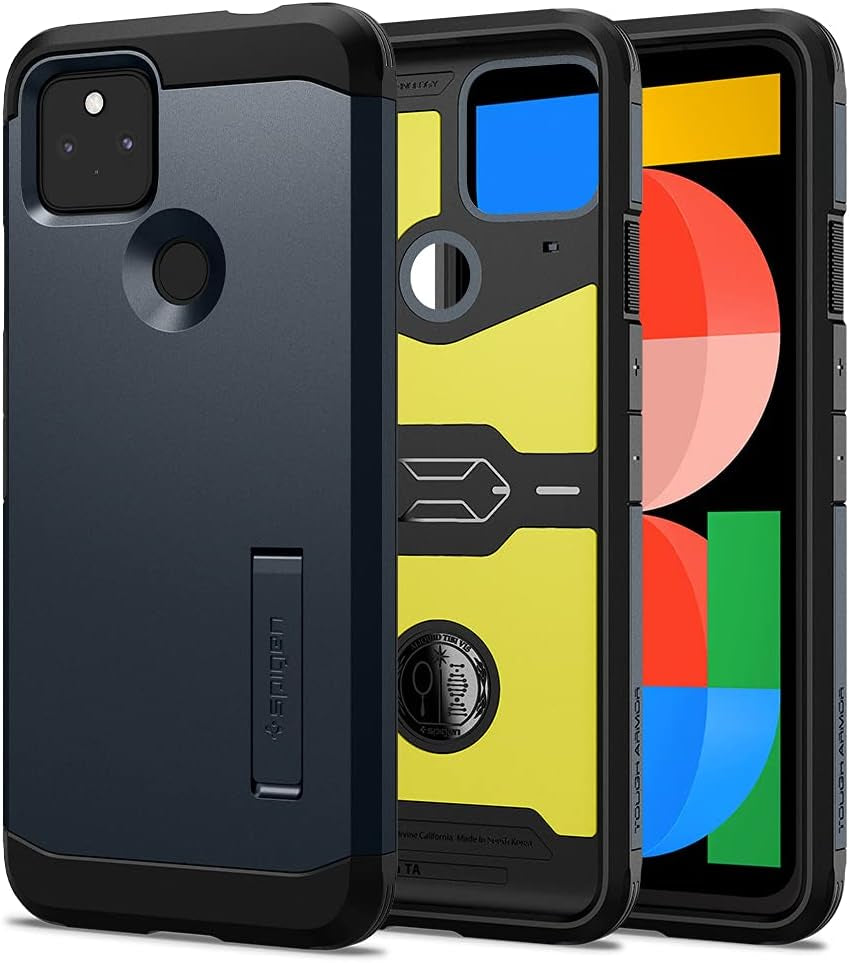 Spigen Tough Armor [Extreme Protection Tech] Designed for Google Pixel 5A 5G Case (2021) - Metal Slate  Spigen   
