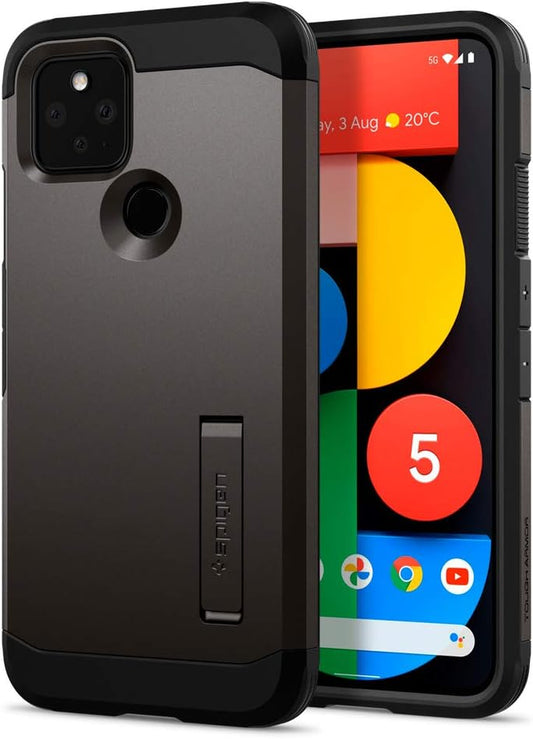 Spigen Tough Armor [Extreme Protection Tech] Designed for Pixel 5 Case (2020) - Gunmetal  Spigen   