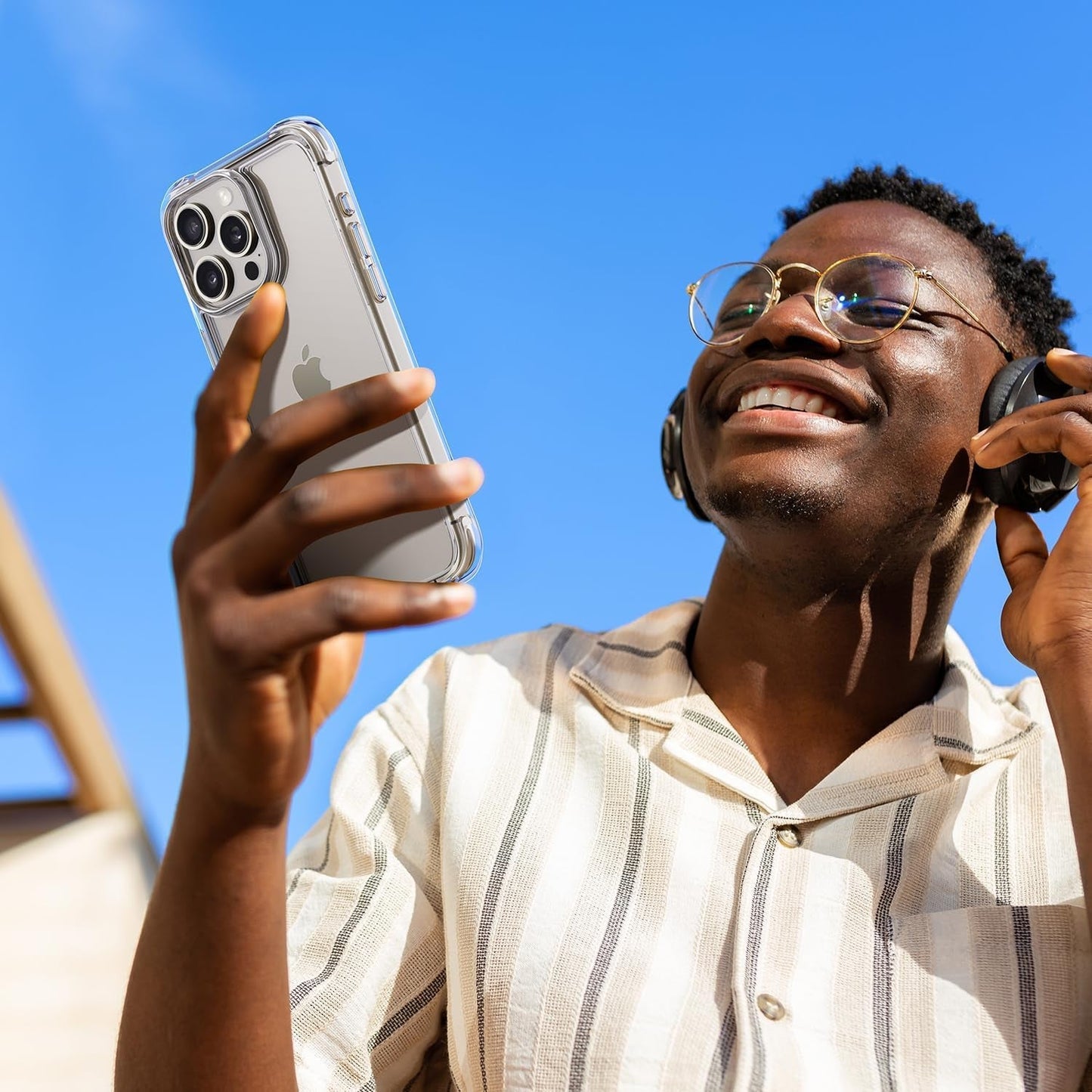 Mkeke for Iphone 15 Pro Max Case Clear, [Not-Yellowing] with 2X Screen Protector, [Military-Grade Drop Protection] Shockproof Protective Phone Cases 2023  Shenzhen Make Technology Company Limited   