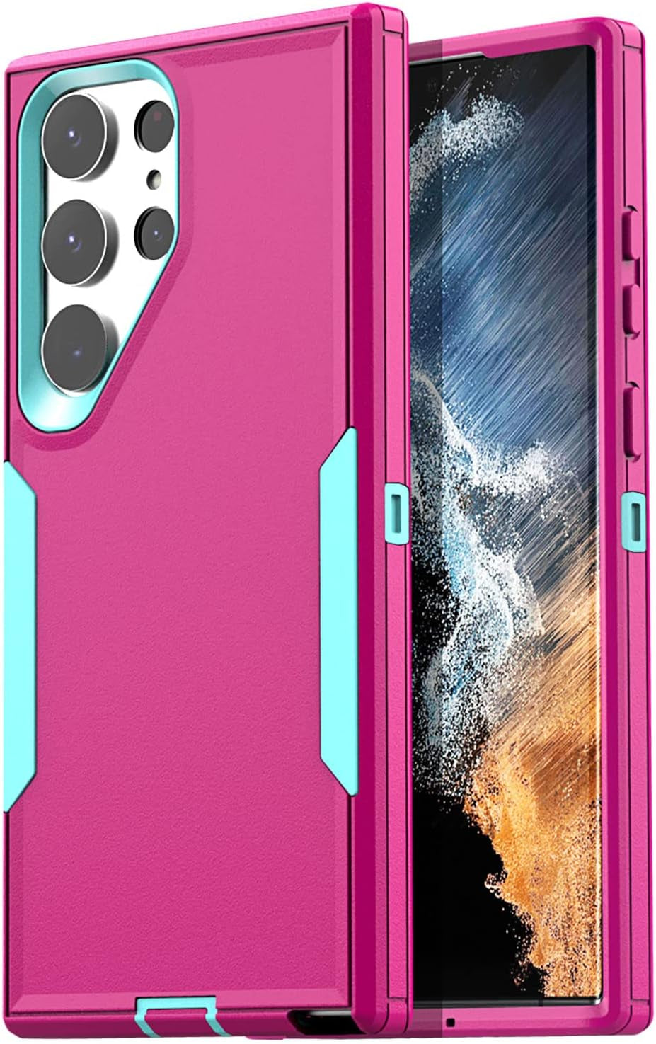 Aicase Case for Samsung Galaxy S22 Plus,Support Magnetic Car Mount Heavy Duty 2-Layer Pocket-Friendly Durable Military Grade Protection Shockproof/Drop Proof Protective Cover for S22 Plus_3