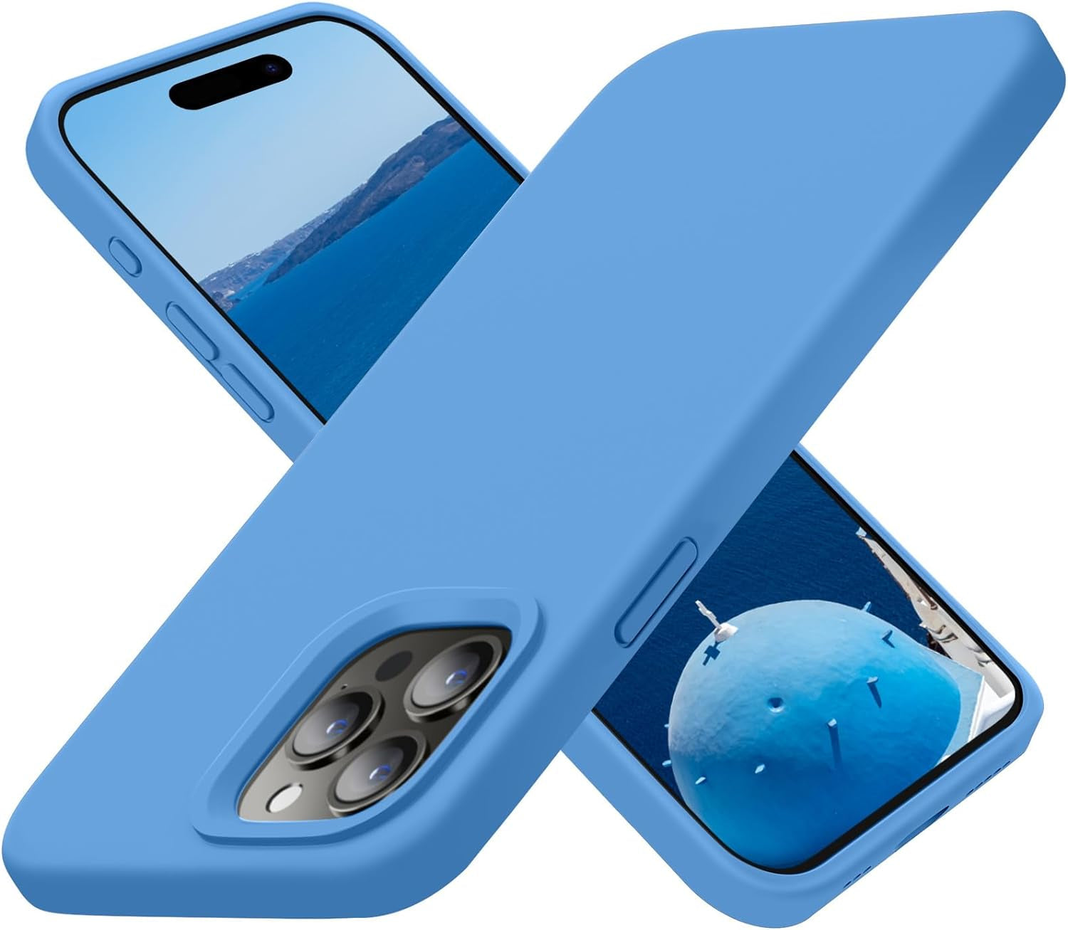 Cordking Designed for Iphone 15 Pro Case, Silicone Ultra Slim Shockproof Protective Phone Case with [Soft Anti-Scratch Microfiber Lining], 6.1 Inch, Alpine Green  Cordking   