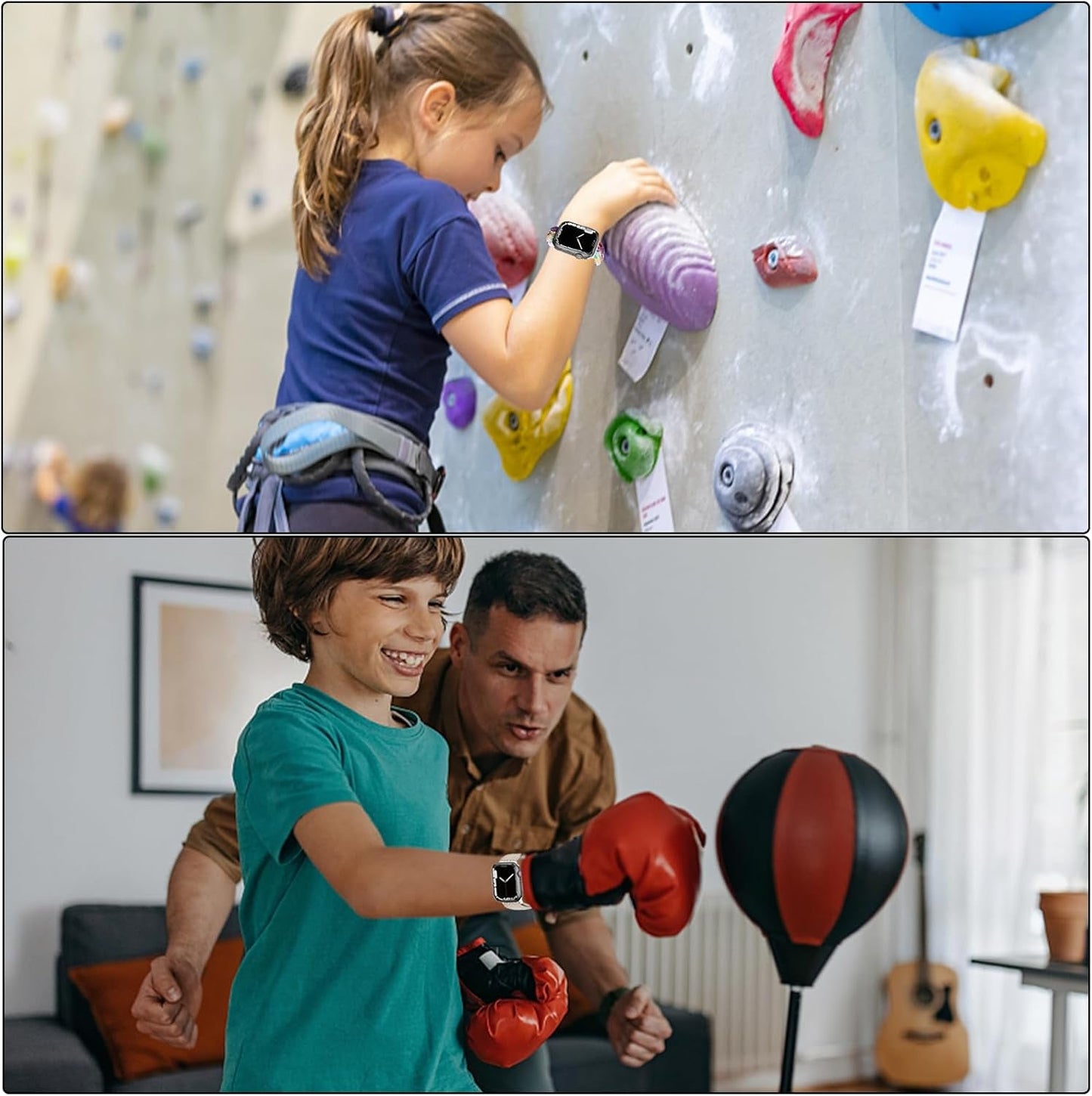 Braided Band for Kids Apple-Watch Band - 3 Pack Nylon Elastic Adjustable Replacement Bands for Iwatch Ultra Series 9 8 7 6 5 4 3 SE SE2 38Mm 40Mm 41Mm 42Mm 44Mm 45Mm 49Mm for Teen Girls Boys Wrist