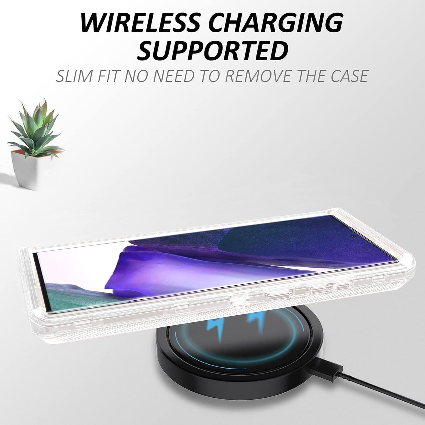 For Samsung Galaxy S22 plus Case Galaxy S22+ Case Military Drop Tested 3 in 1 Full Body Protective Cover Heavy Duty Armor Rugged Shockproof for Galaxy S22 plus S22+ Phone Case (Clear)