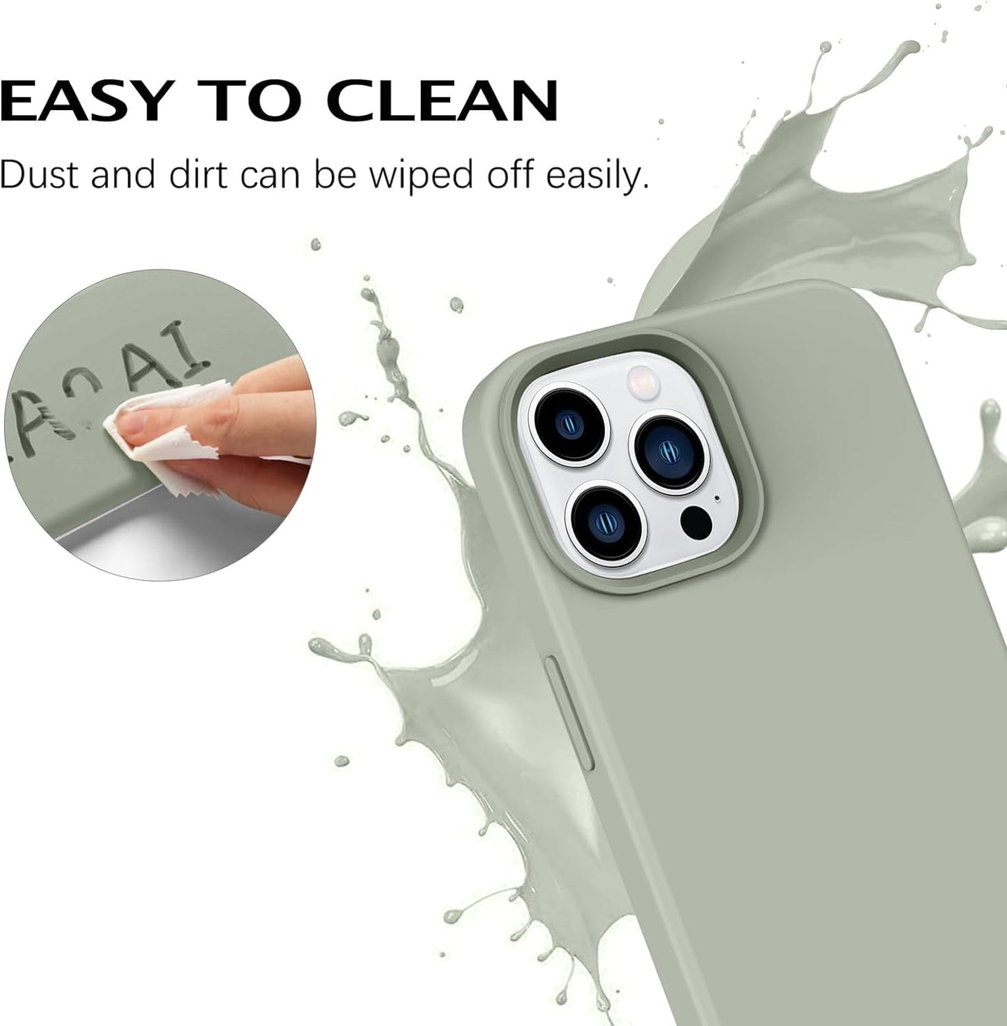 BENTOBEN for Iphone 14 Pro Max Case, Soft Silicone Gel Rubber Bumper Microfiber Lining Hard Back Shockproof Protective Phone Cover for Iphone 14 Pro Max 6.7", Copper Green  BENTOBEN   