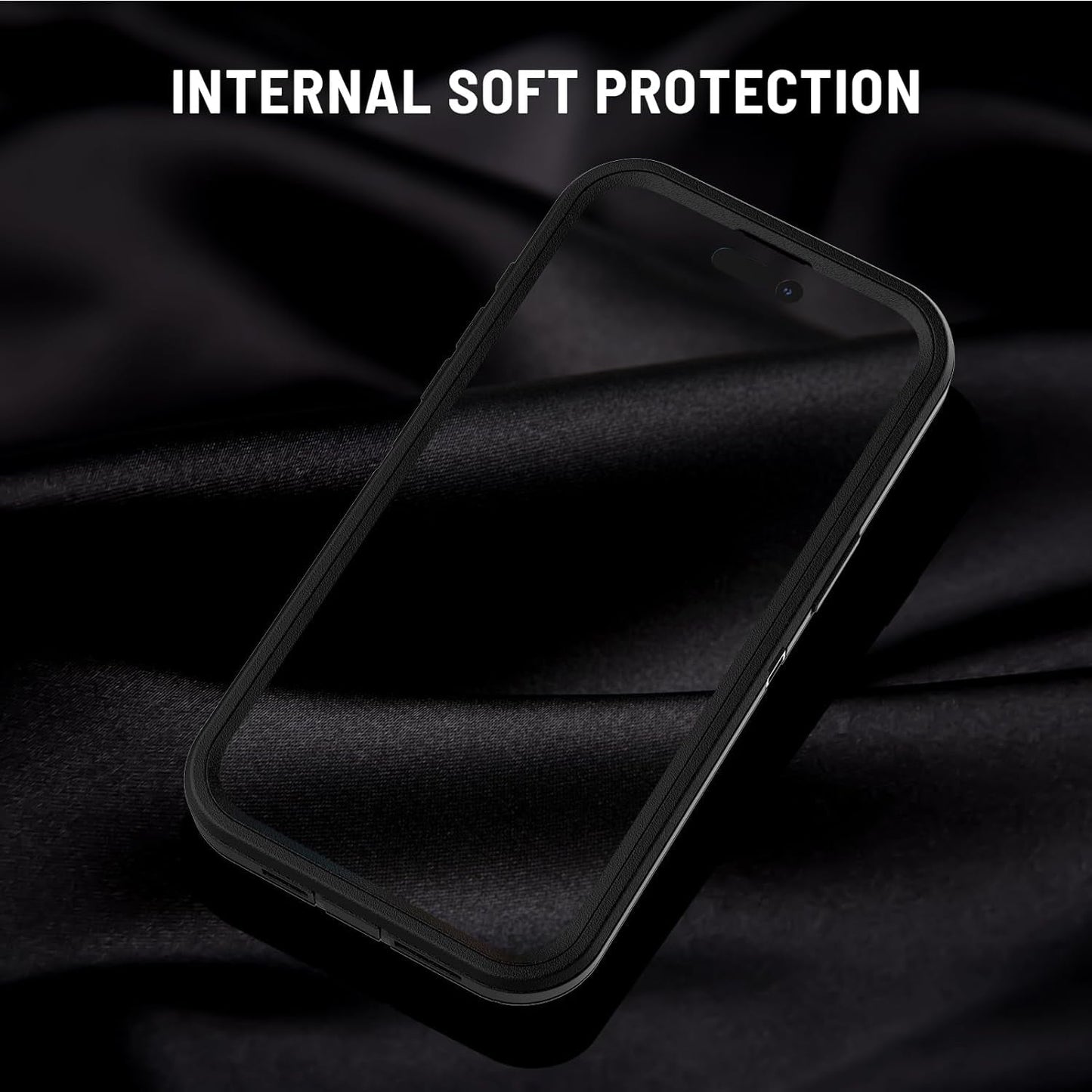 Pdxox Heavy Duty Case for Iphone 15 Pro Max,3-Layer Military Protection Drop Protective Shockproof Full Body Protection Wireless Charging Tough Case for Iphone 15 Pro Max (Black)  pdxox   