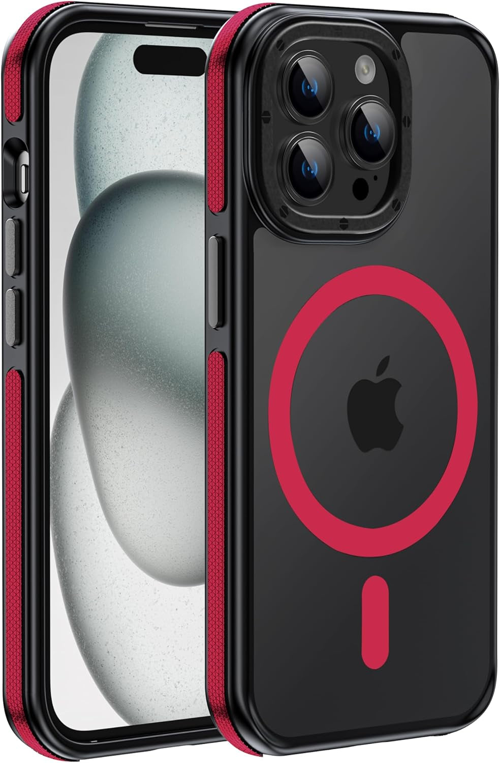 For Iphone 17 Pro Max Case with Camera Lens Protector[10Ft Military-Grade Protection] Compatible with Fit Magsafe Shockproof Slim Thin Cover Case for Iphone 17 Pro Max 6.9 Inch, Orange Bumper