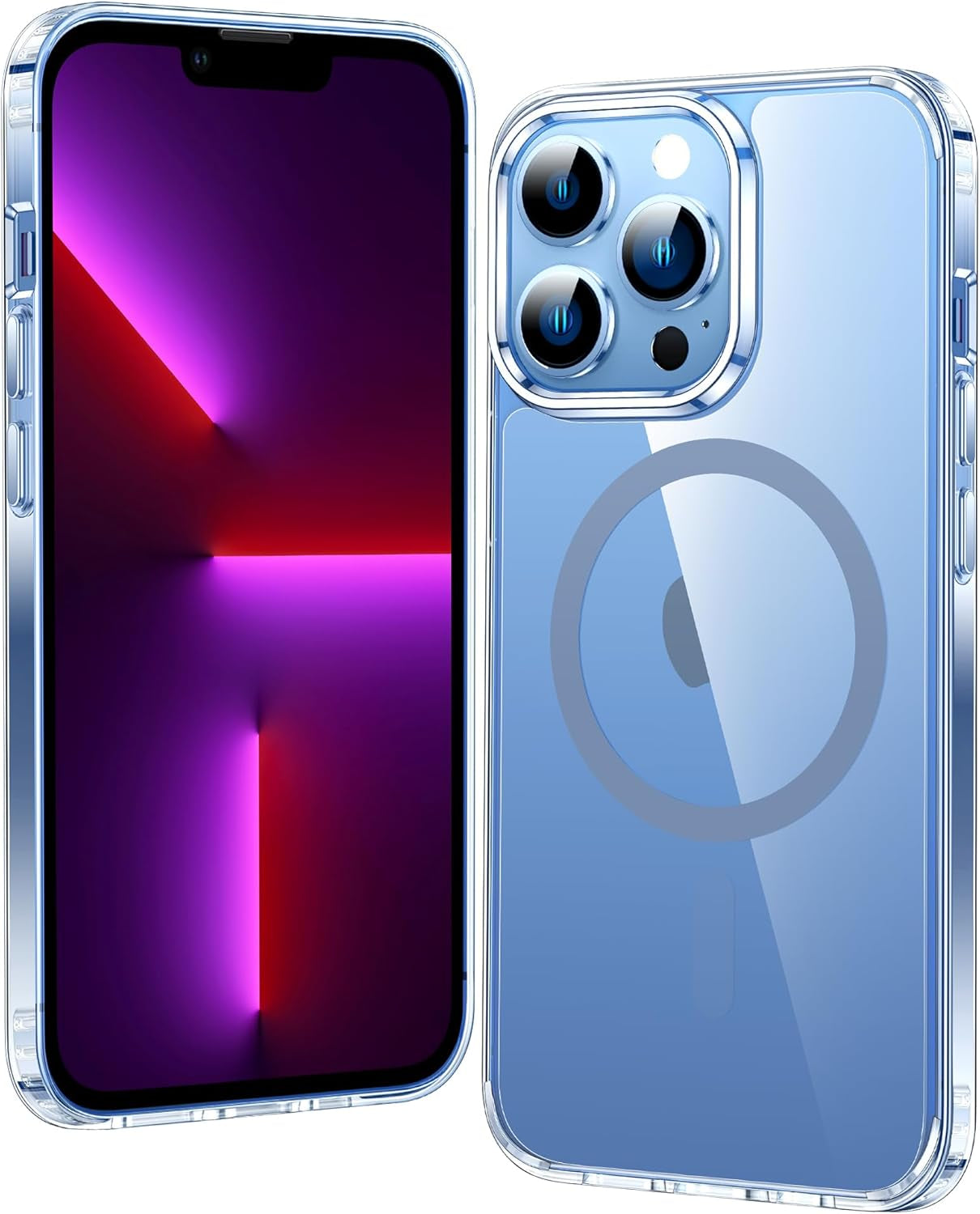 FNTCASE for Iphone 17 Pro-Max Case: Clear Magnetic Phone Cases with Screen Protector Compatible with Magsafe Slim anti Yellowing Rugged Shockproof Protective Transparent Cell Cover (A-Clear)