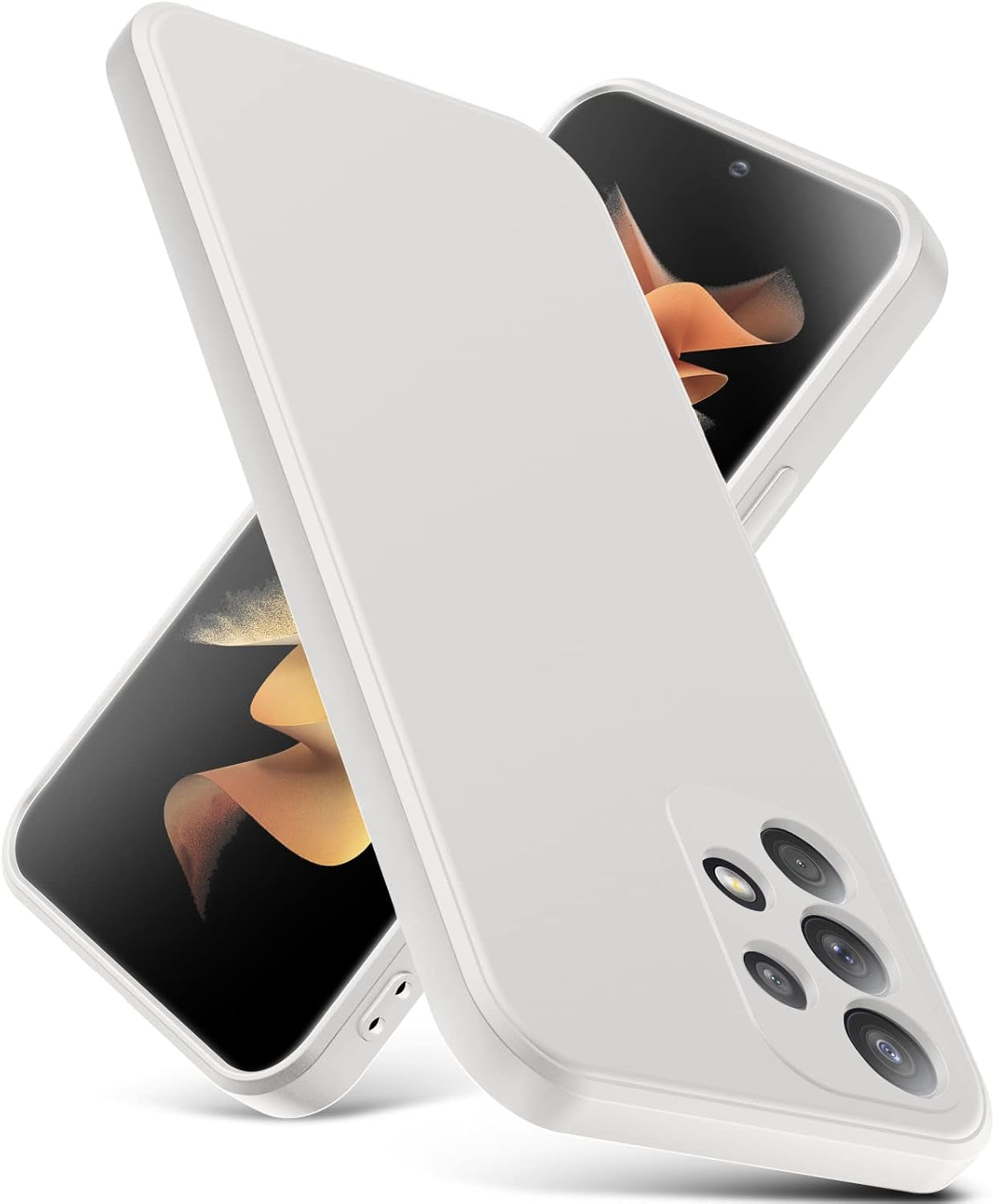 For Samsung Galaxy A53 5G Case, Thin Liquid Silicone Case,Shockproof,Slim Thin Phone Case for Galaxy A53 5G, Full Body Screen Camera Protective Cover-Red 2-Sam A53-03