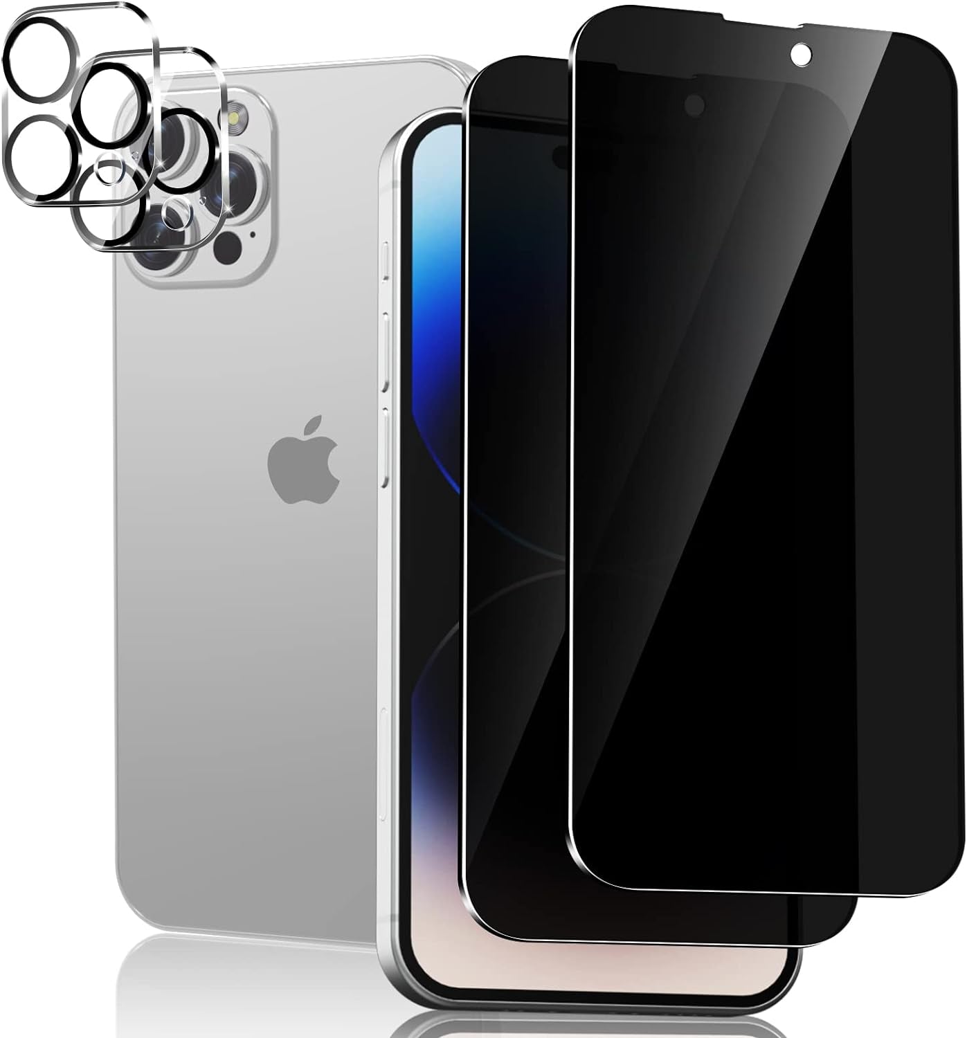 2 Pack for Samsung Galaxy S24 Ultra Privacy Screen Protector Tempered Glass, Anti-Spy, Fingerprint Unlocking, Full Coverage, S24 Ultra Accessories, Case Friendly, Easy Installation