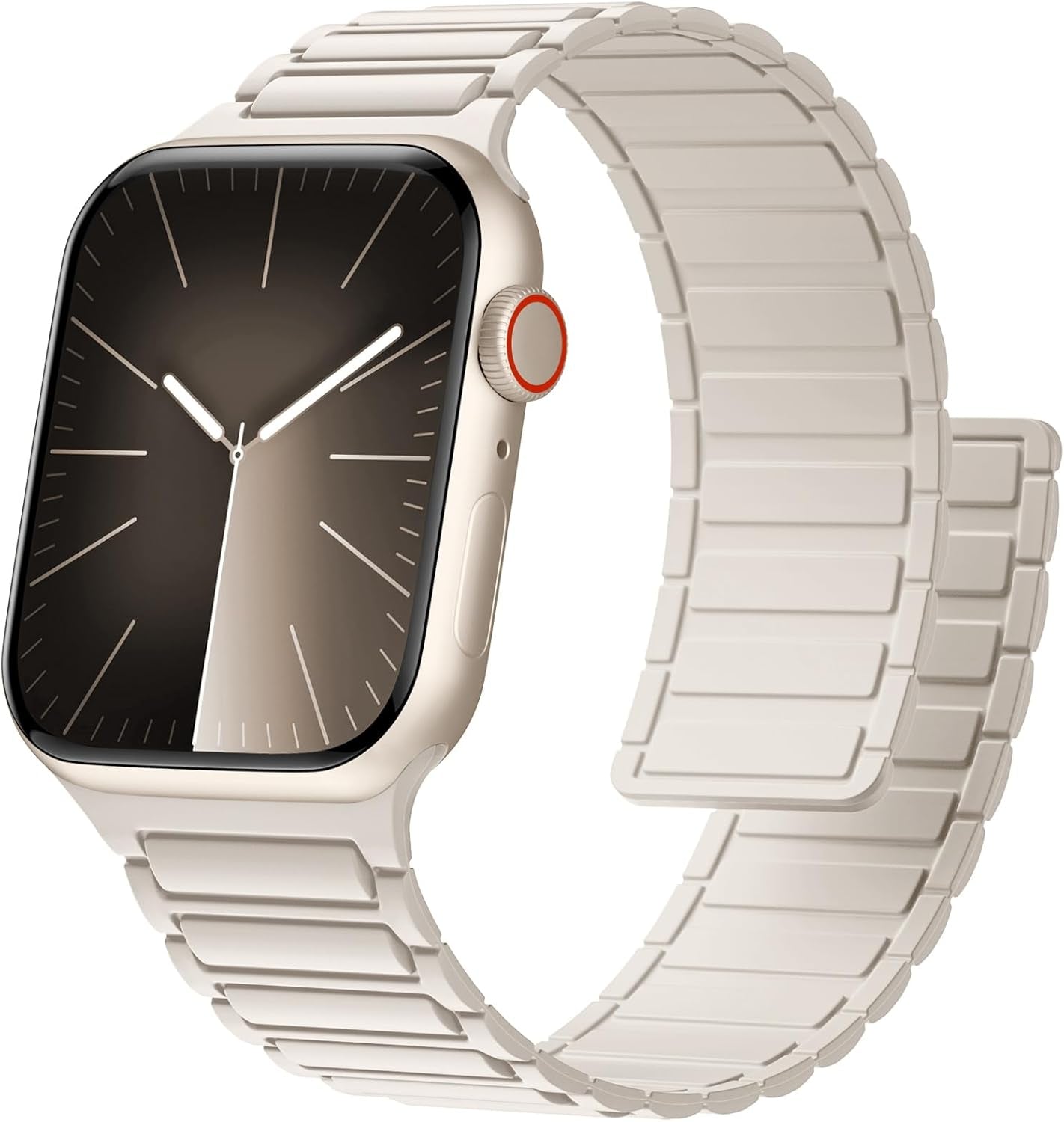 Easuny Silicone Magnetic Watch Band Compatible with Apple Watch 49Mm 45Mm 44Mm 42Mm 41Mm 40Mm 38Mm Bands for Men Women, Sport Solo Loop for Iwatch Series 9 8 7 6 5 4 3 2 1 SE Ultra 2 Ultra 1