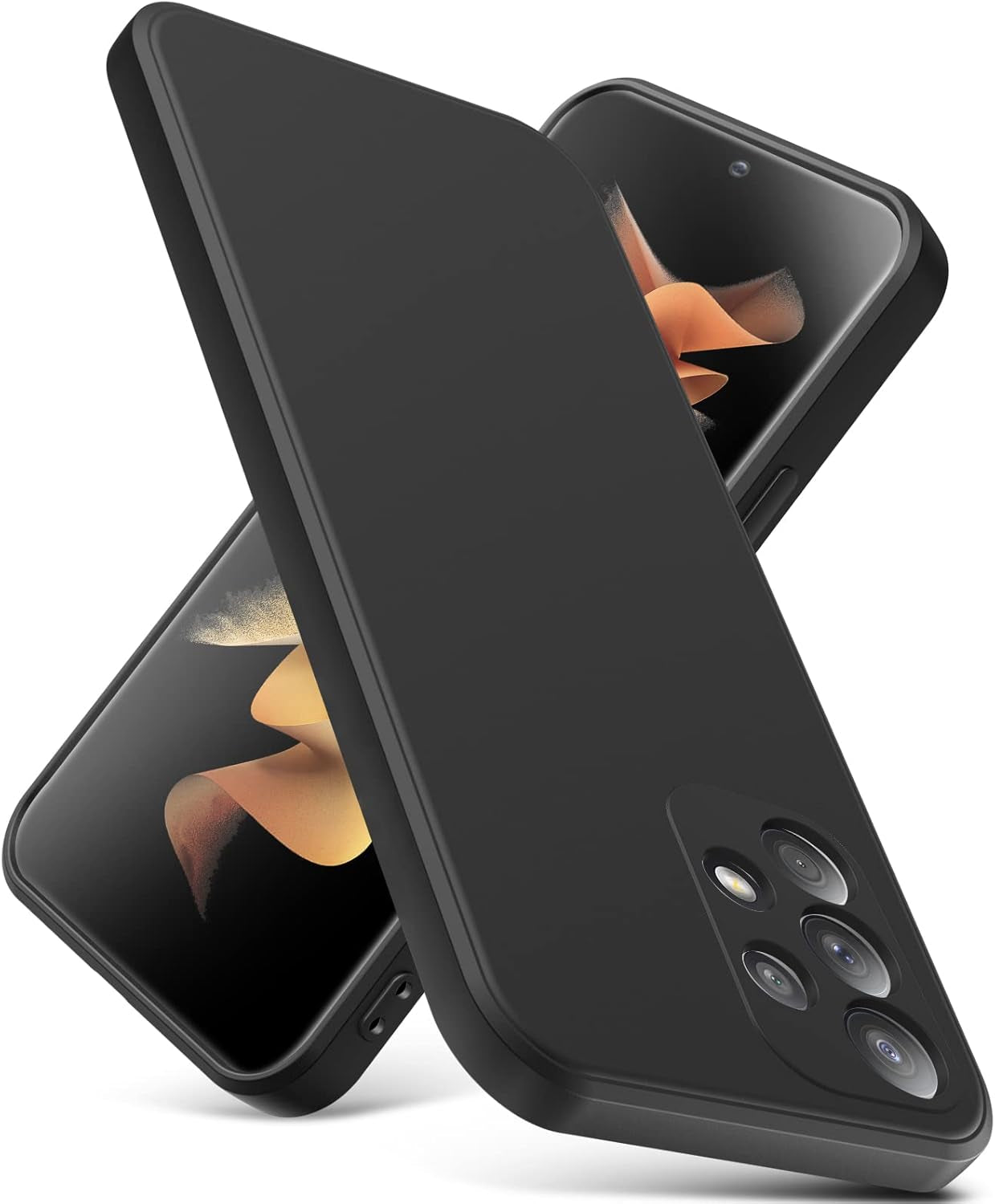 For Samsung Galaxy A53 5G Case, Thin Liquid Silicone Case,Shockproof,Slim Thin Phone Case for Galaxy A53 5G, Full Body Screen Camera Protective Cover-Red 2-Sam A53-03