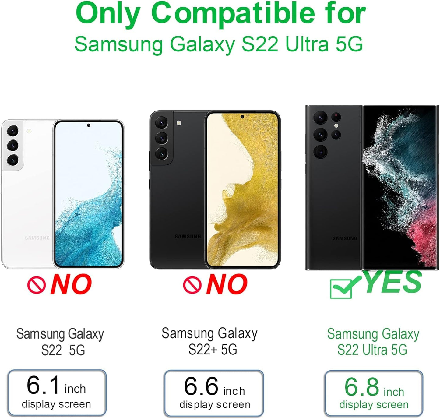 Arae Case for Samsung Galaxy S22 Ultra 5G PU Leather Wallet Case Cover [Stand Feature] with Wrist Strap and [4-Slots] Id&Credit Cards Pocket (S22 Ultra-6.8 Inch, Black)