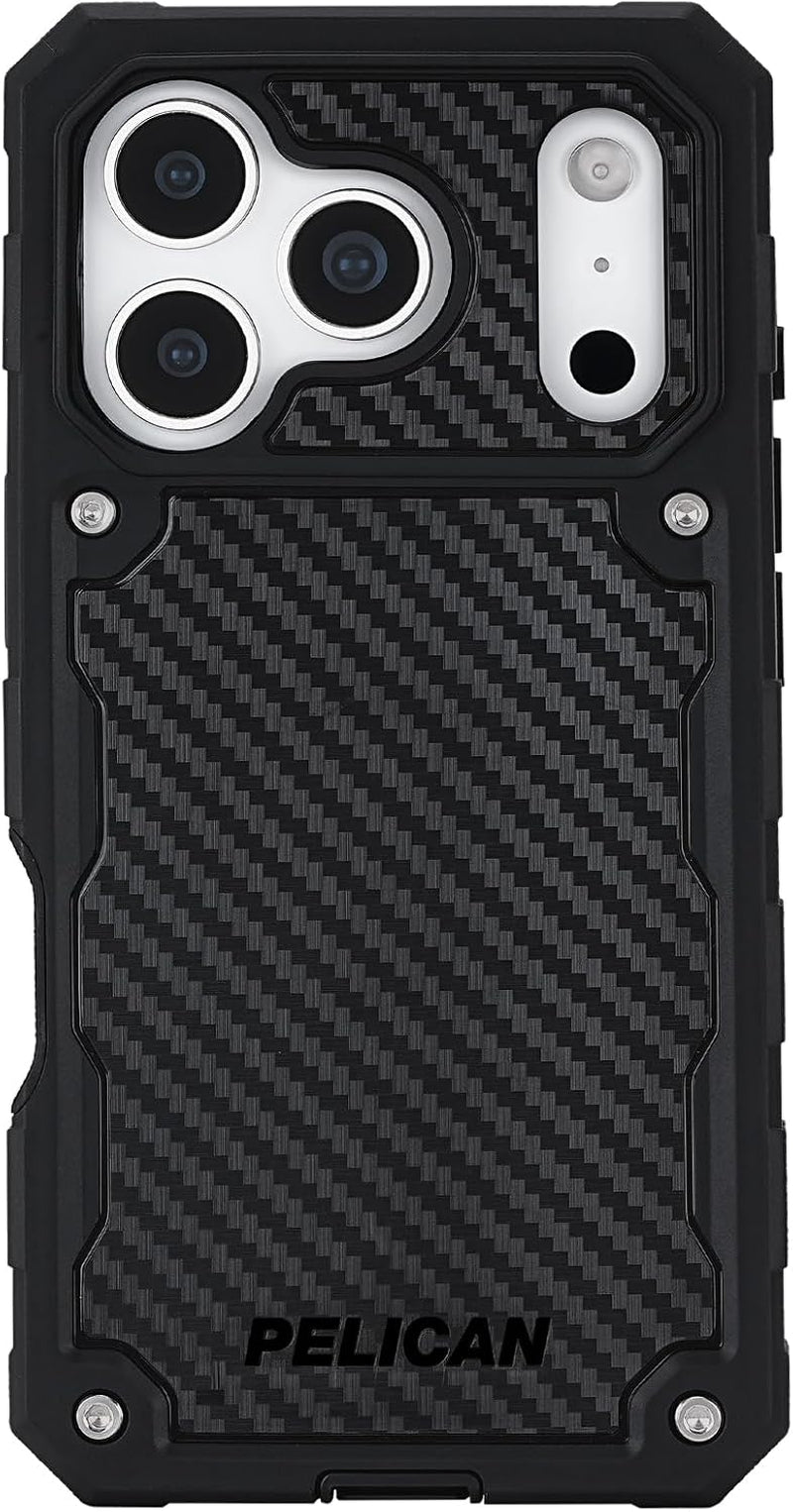 Pelican Protector Iphone 17 Pro Case [Compatible with Magsafe] Rugged Magnetic Phone Case with 16Ft Military-Grade Drop Protection - Heavy Duty Phone Cover for Iphone 17 Pro - Black