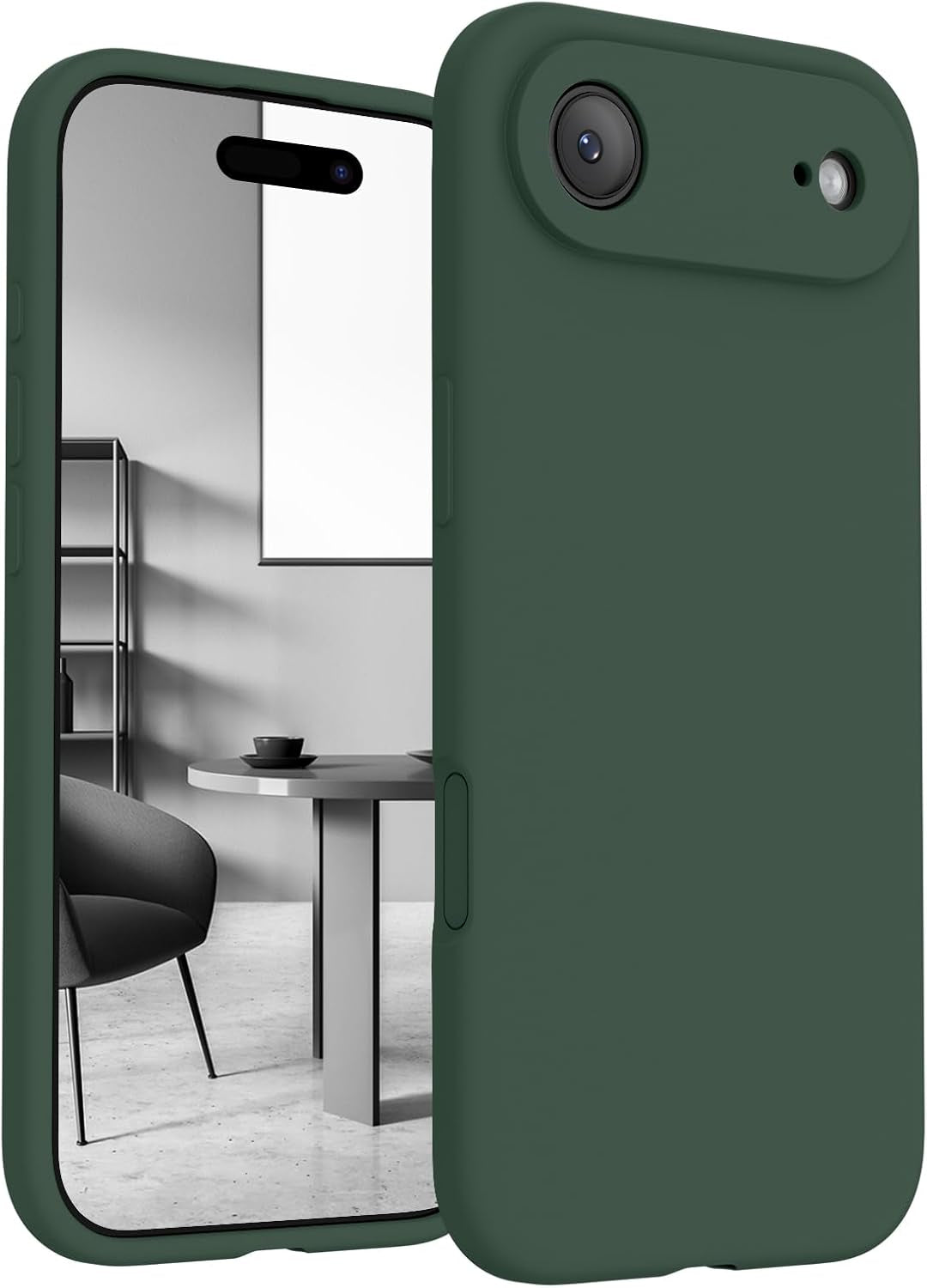 Firenova Magnetic for Iphone 17 Pro Case, Compatible with Magsafe, [Integrated Silicone Camera Control Button] [Camera Protection] Anti-Scratch Microfiber Lining Phone Case, 6.3", Black