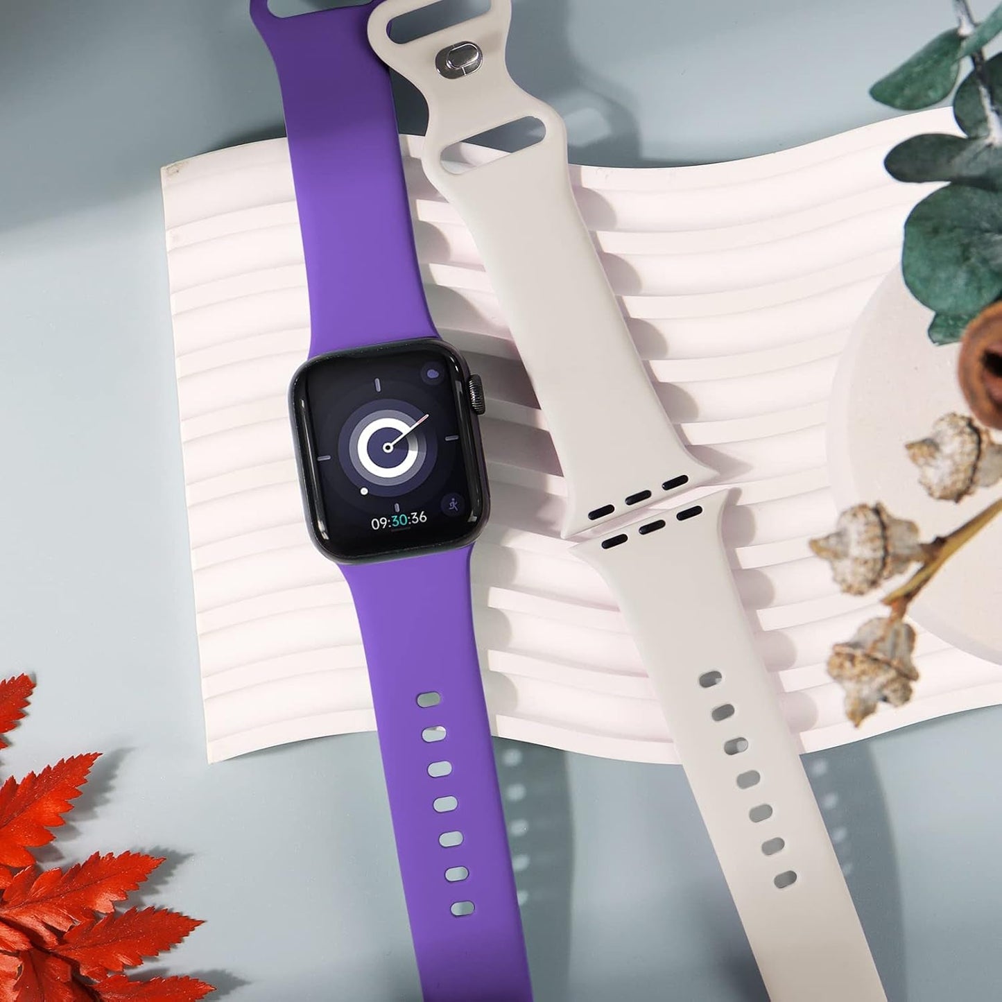 18 Pack Sport Bands Compatible with Apple Watch Band 38Mm 40Mm 41Mm 42Mm 44Mm 45Mm 49Mm, Soft Silicone Waterproof Strap Replacement Wristbands for Iwatch Series 9 8 7 6 5 4 2 1 SE Women Men