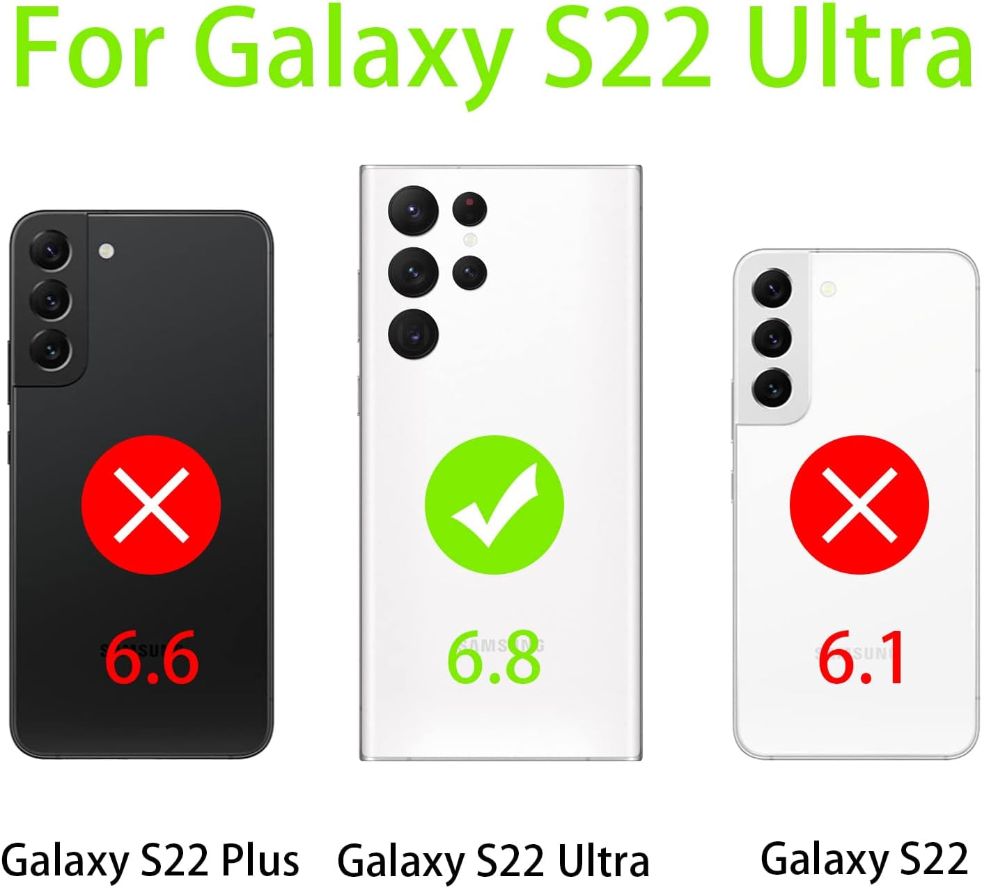 For Samsung Galaxy S22 Ultra Case (6.8-Inch) with Ring Kickstand Girls Woman Cute Glitter Slim Soft Silicone Bumper Shockproof Drop Protective Cover - Green